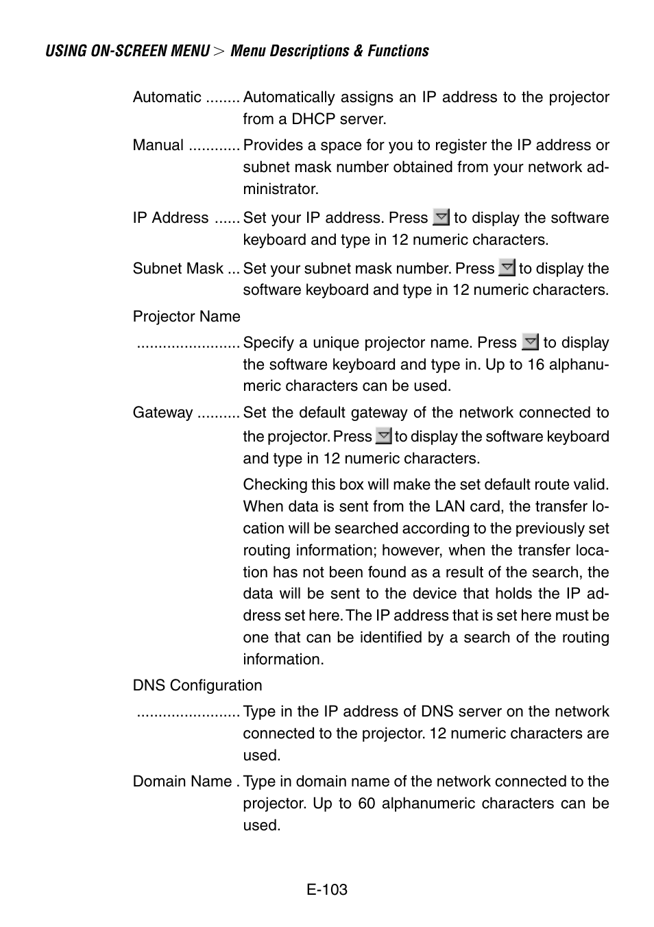 NEC LT240K User Manual | Page 103 / 152