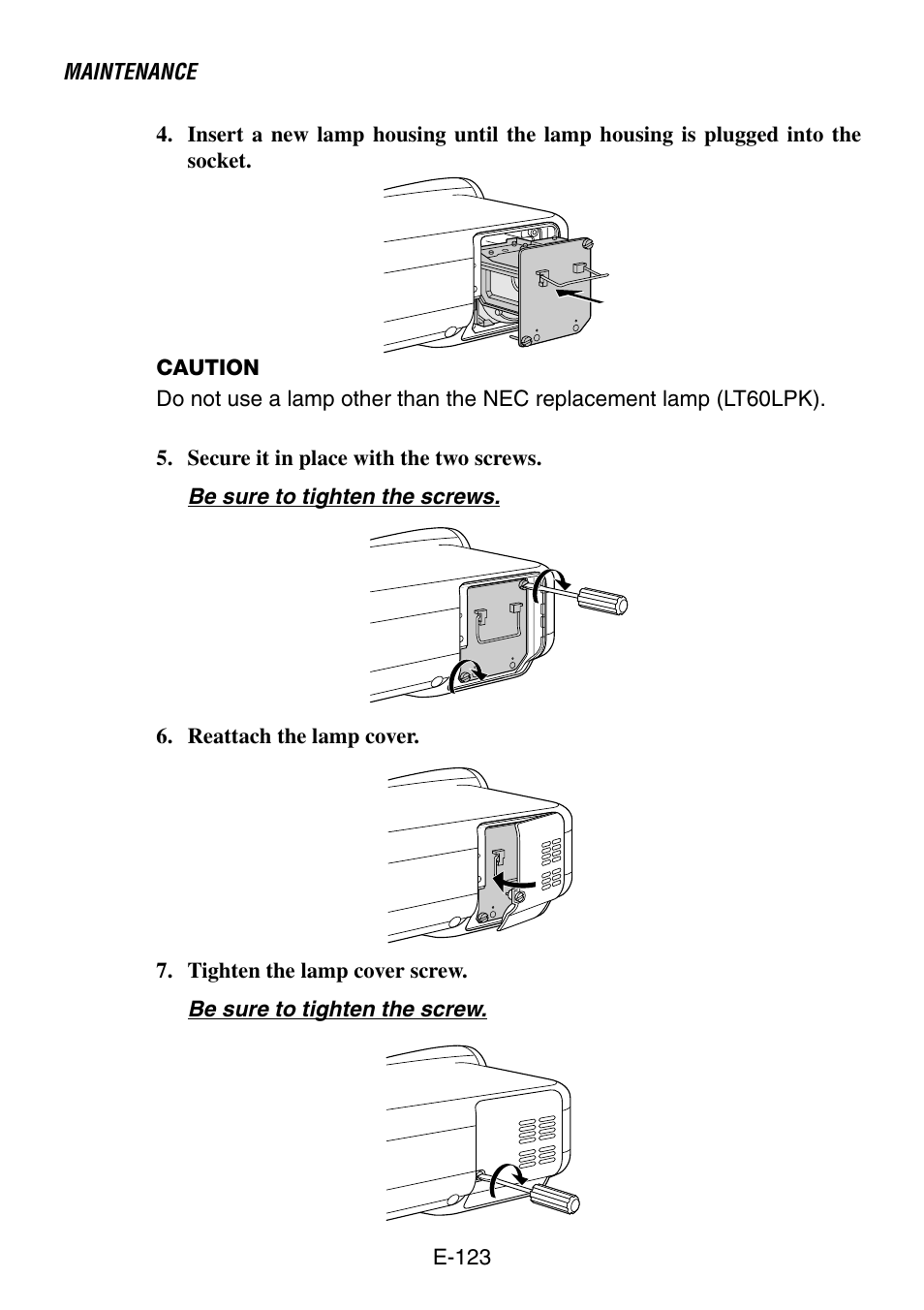 NEC LT240K User Manual | Page 123 / 152