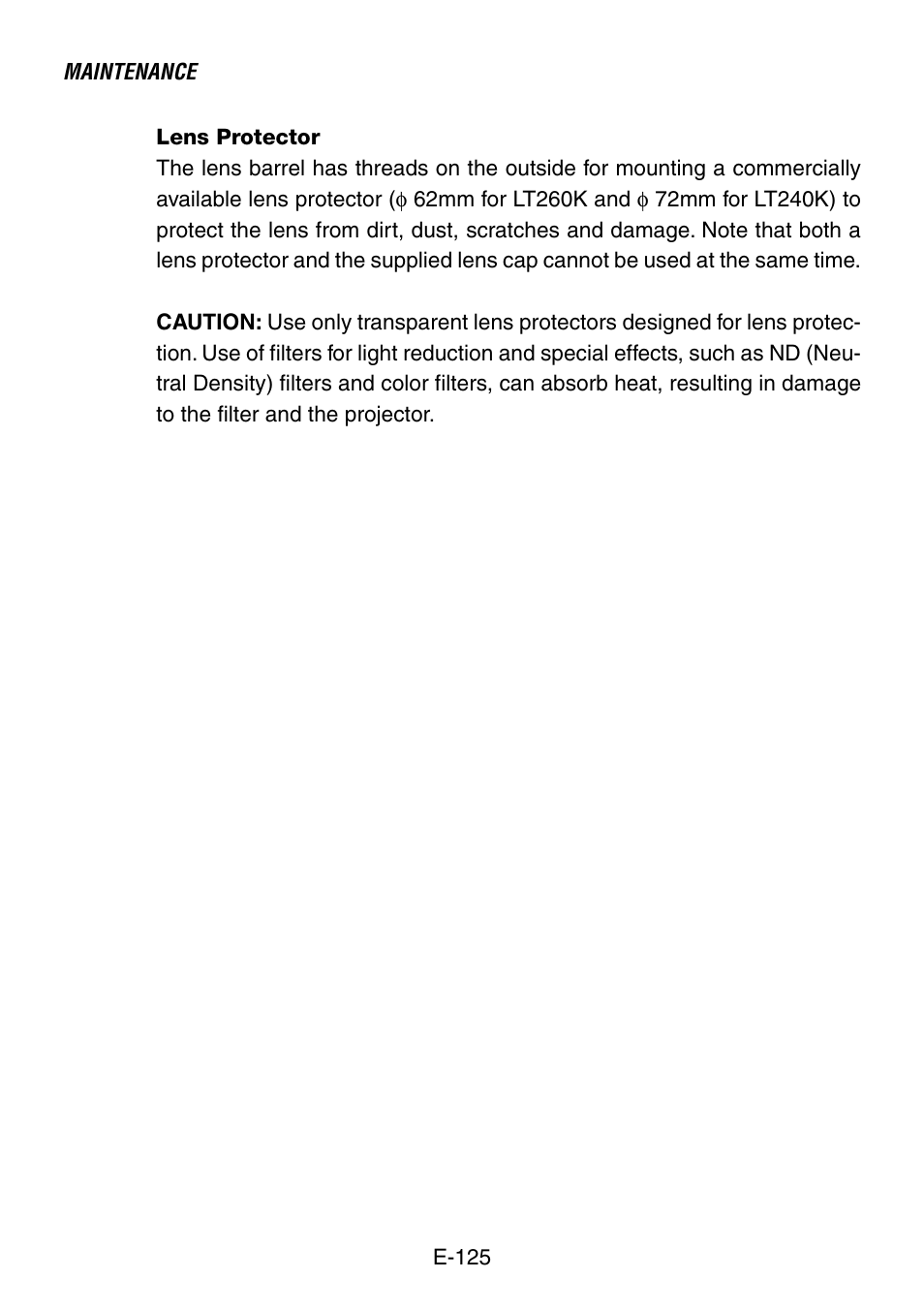NEC LT240K User Manual | Page 125 / 152