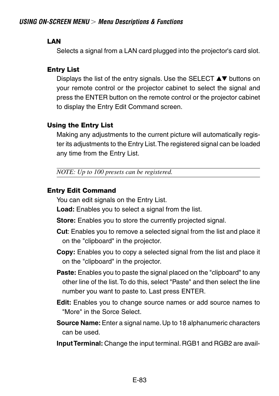 NEC LT240K User Manual | Page 83 / 152