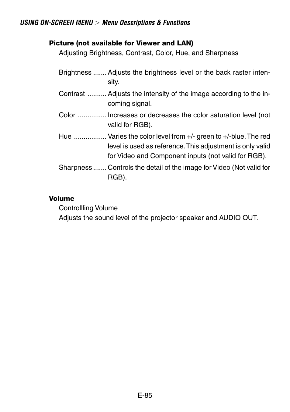 NEC LT240K User Manual | Page 85 / 152