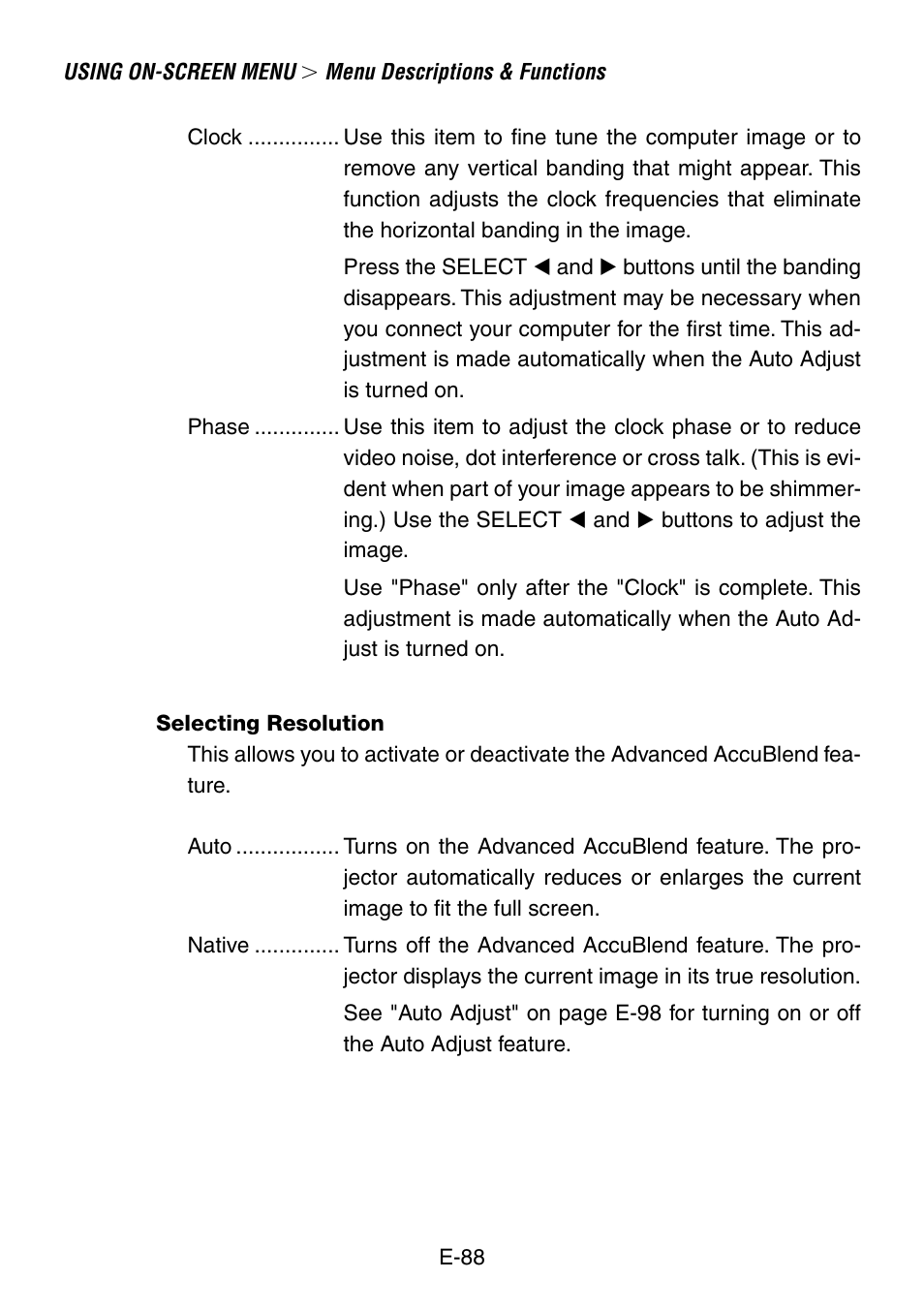 NEC LT240K User Manual | Page 88 / 152