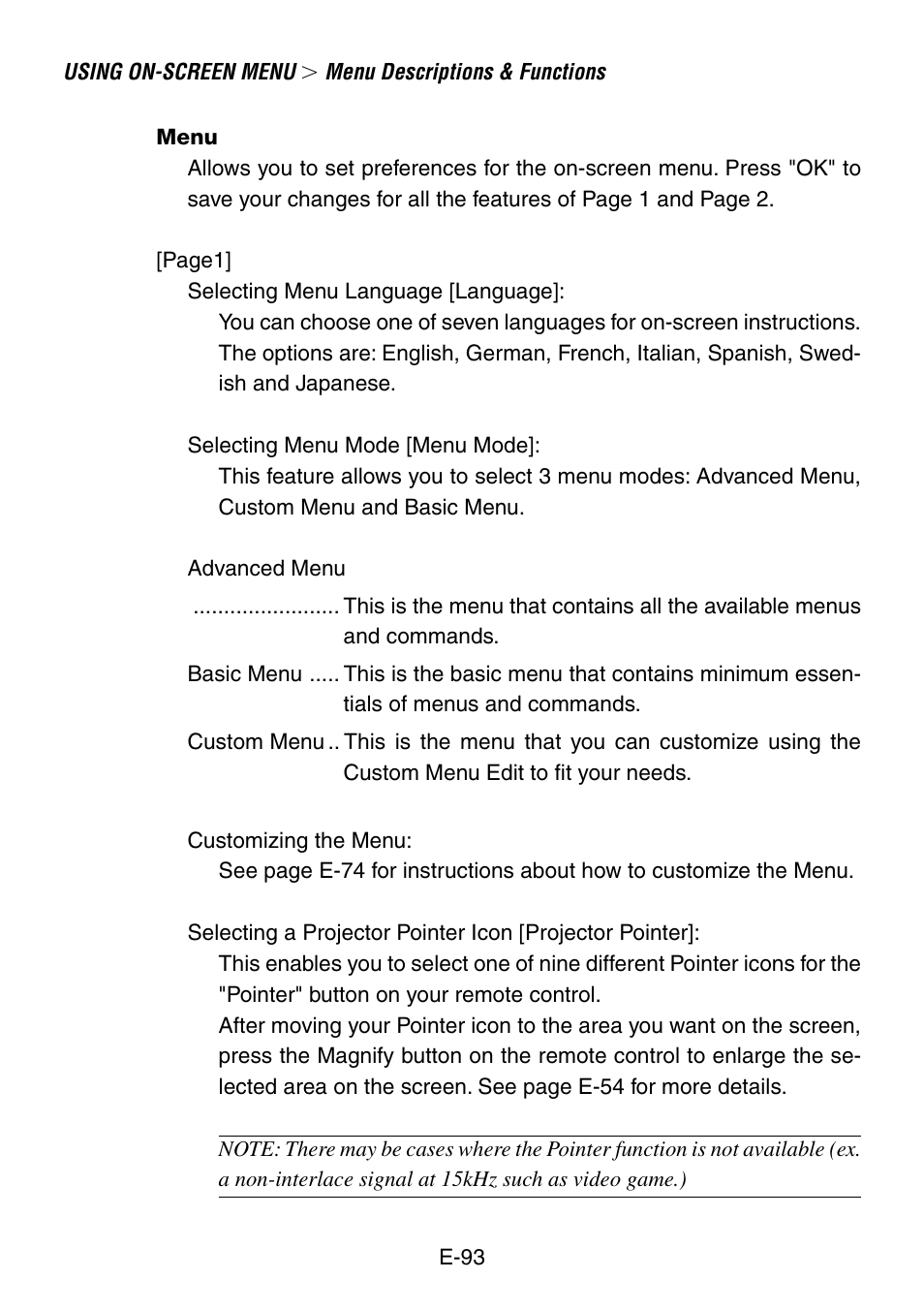 NEC LT240K User Manual | Page 93 / 152