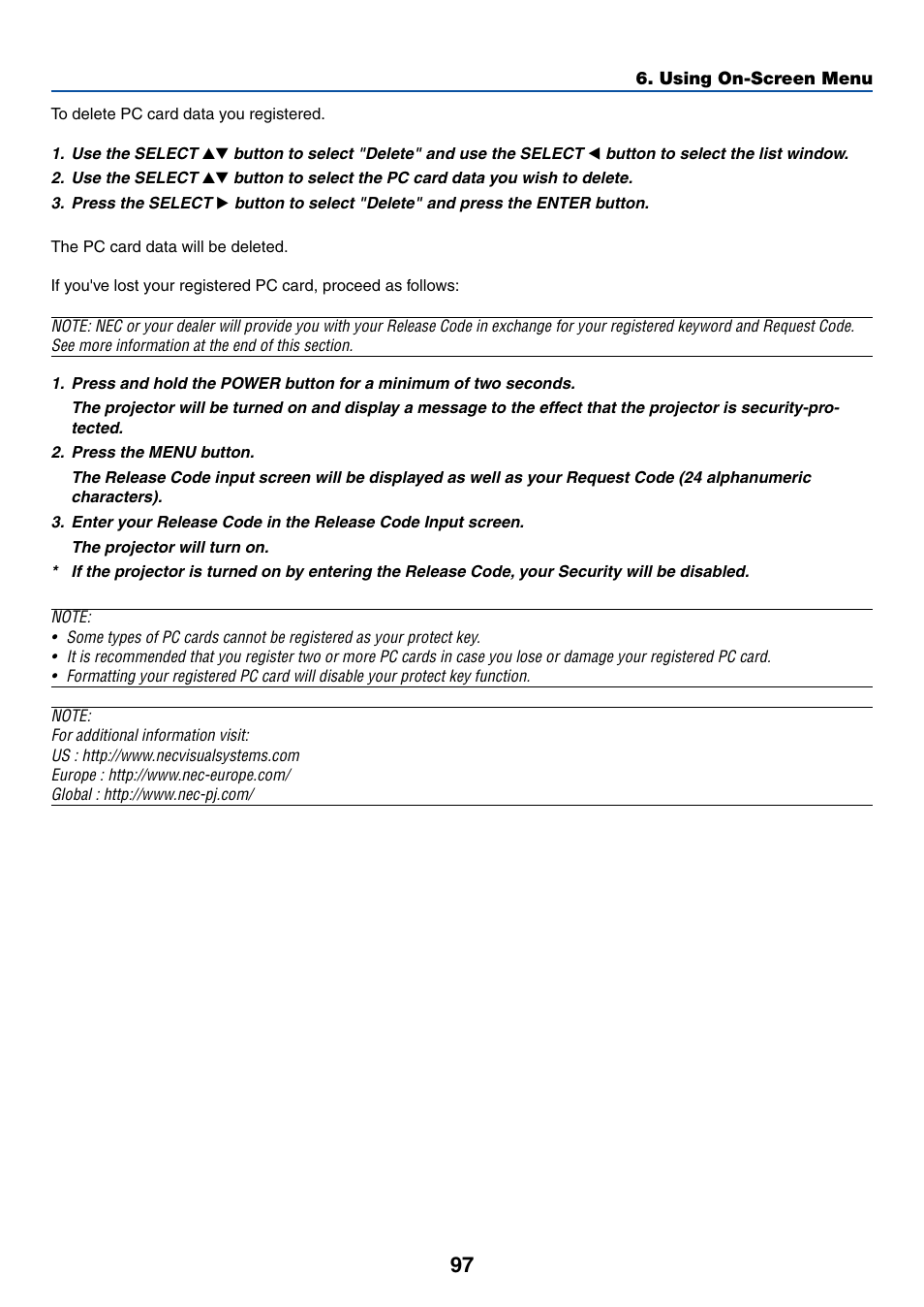 NEC LT265 User Manual | Page 104 / 145