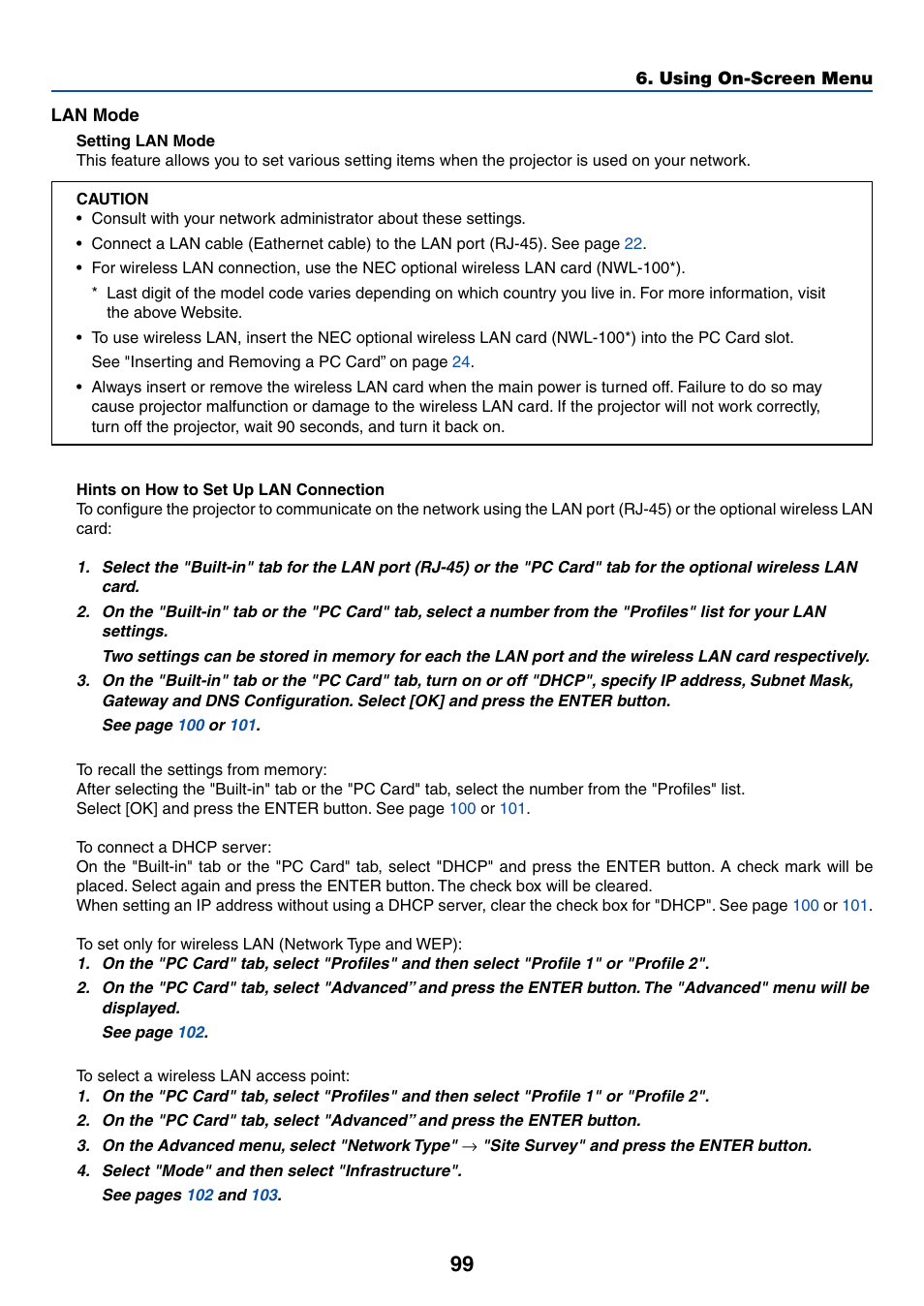 NEC LT265 User Manual | Page 106 / 145