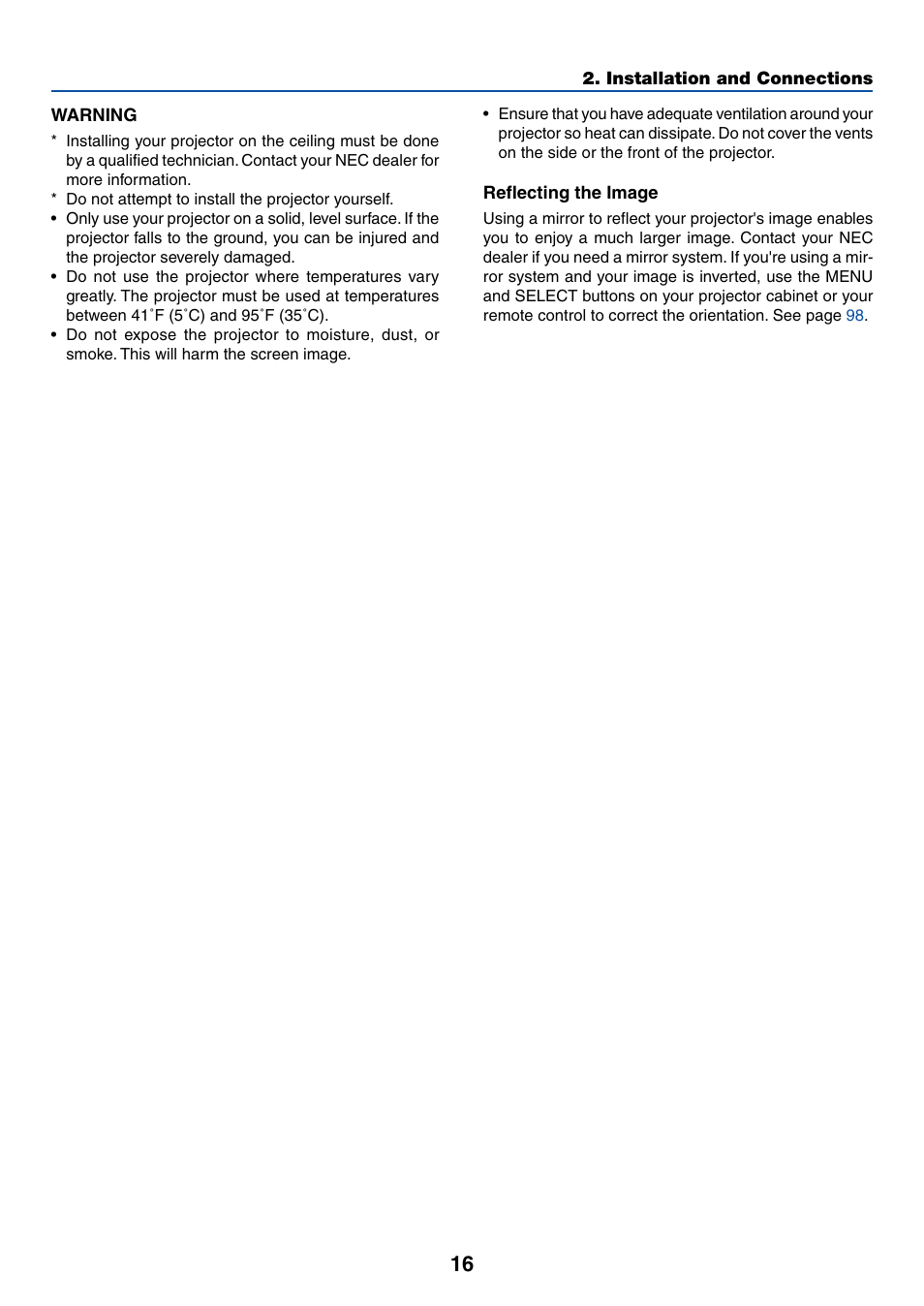 NEC LT265 User Manual | Page 23 / 145