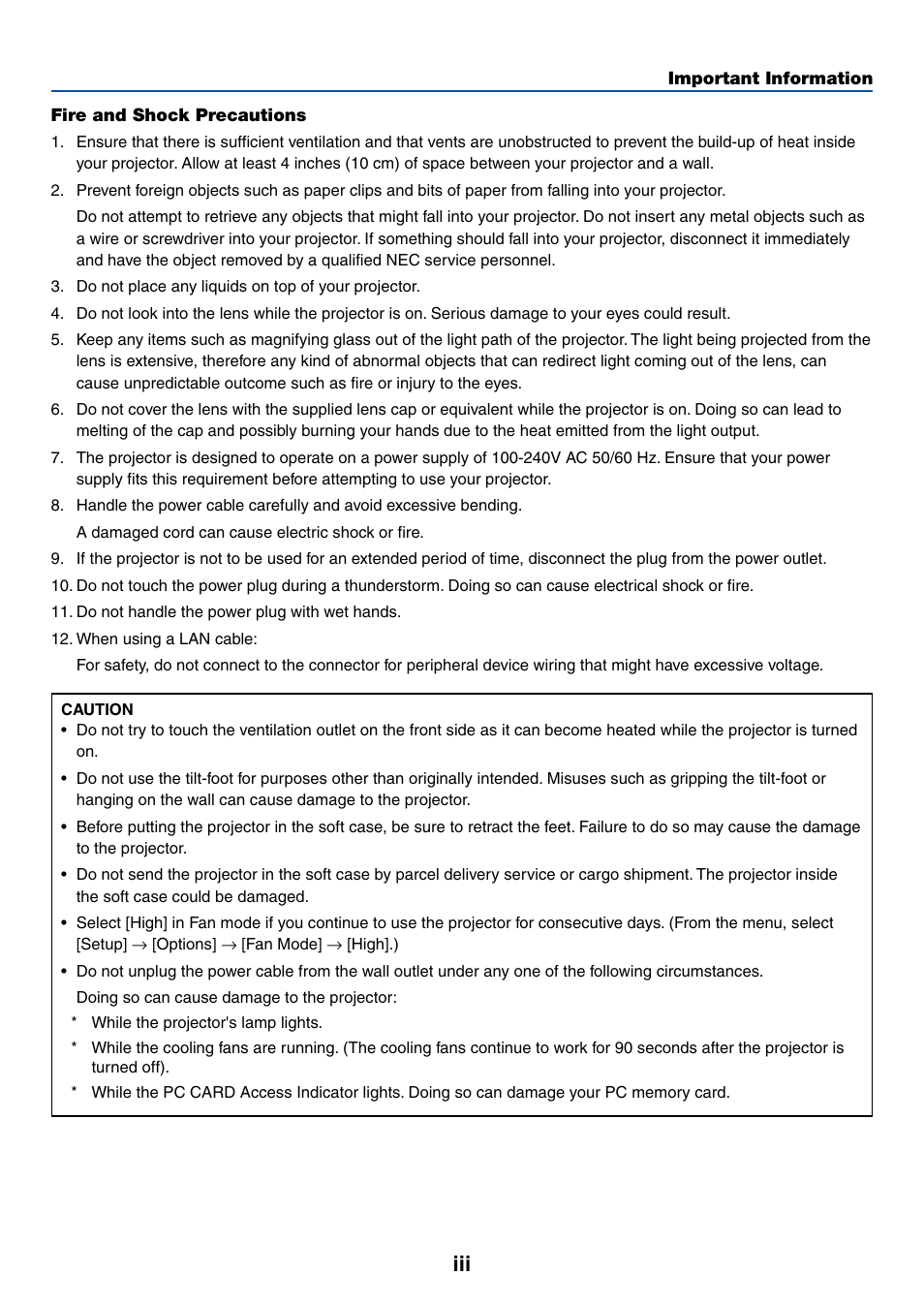 NEC LT265 User Manual | Page 4 / 145