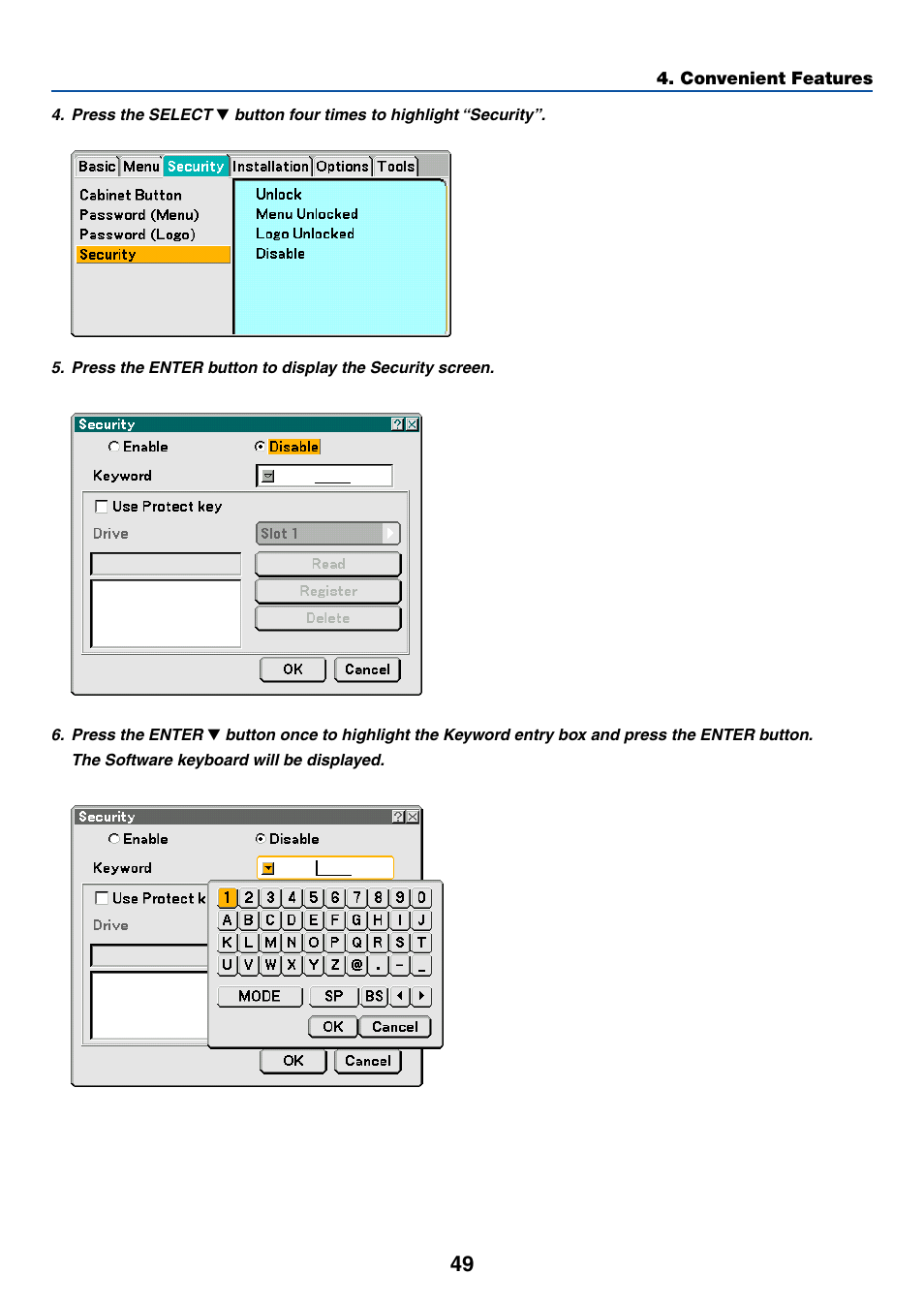 NEC LT265 User Manual | Page 56 / 145