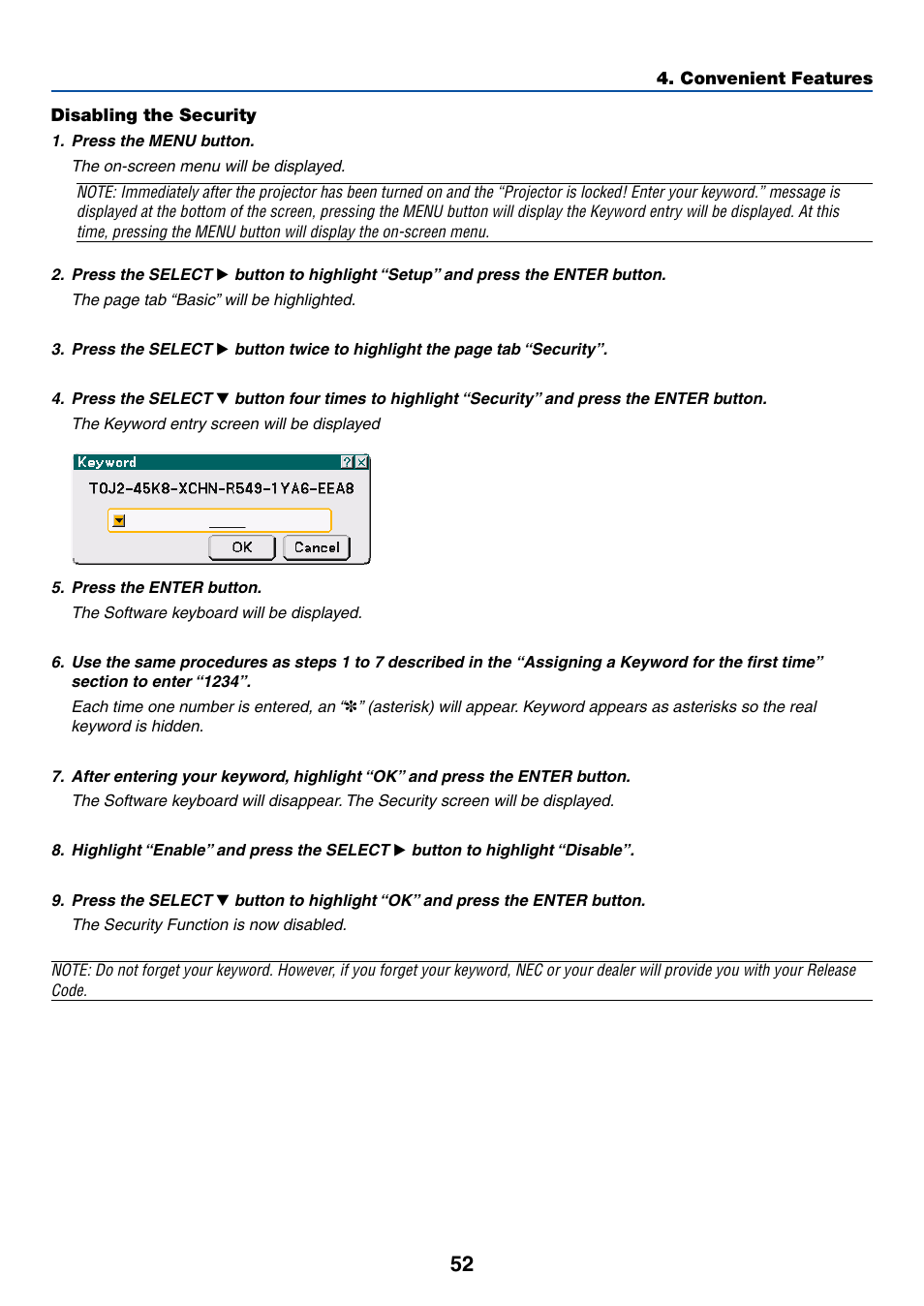 NEC LT265 User Manual | Page 59 / 145