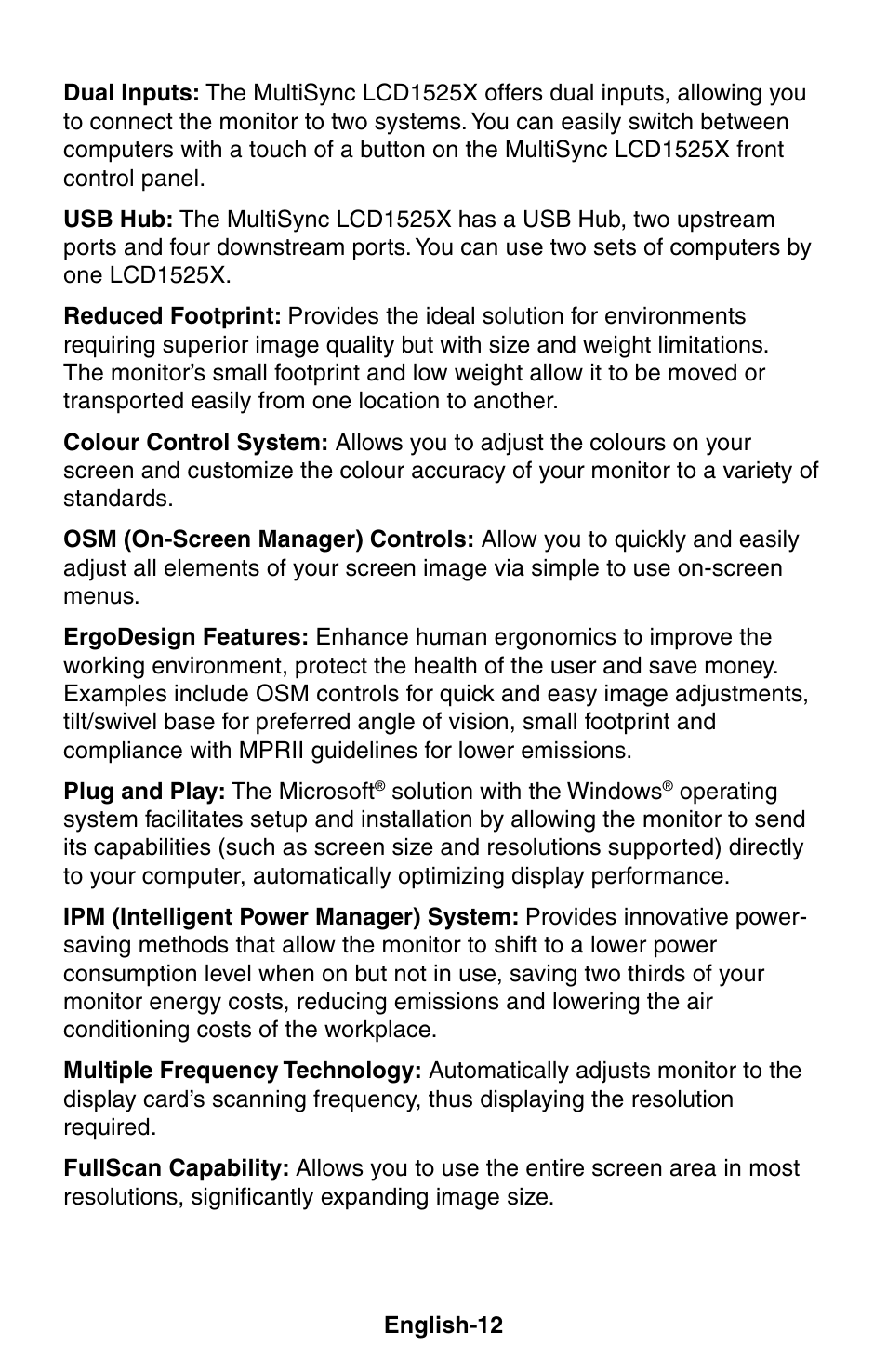 NEC LCD1525X User Manual | Page 13 / 30