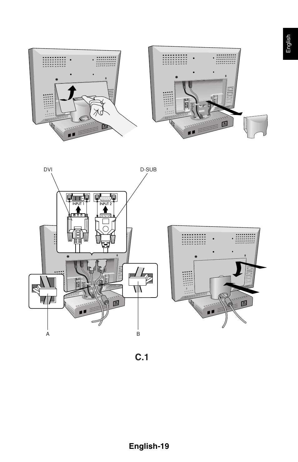 English-19 | NEC LCD1525X User Manual | Page 20 / 30