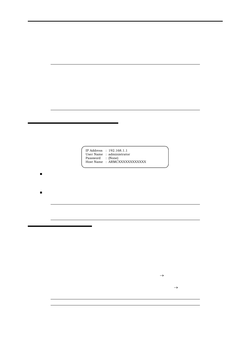 Remote management function, Default network settings, Server setup | Initial setup | NEC 140He User Manual | Page 121 / 360