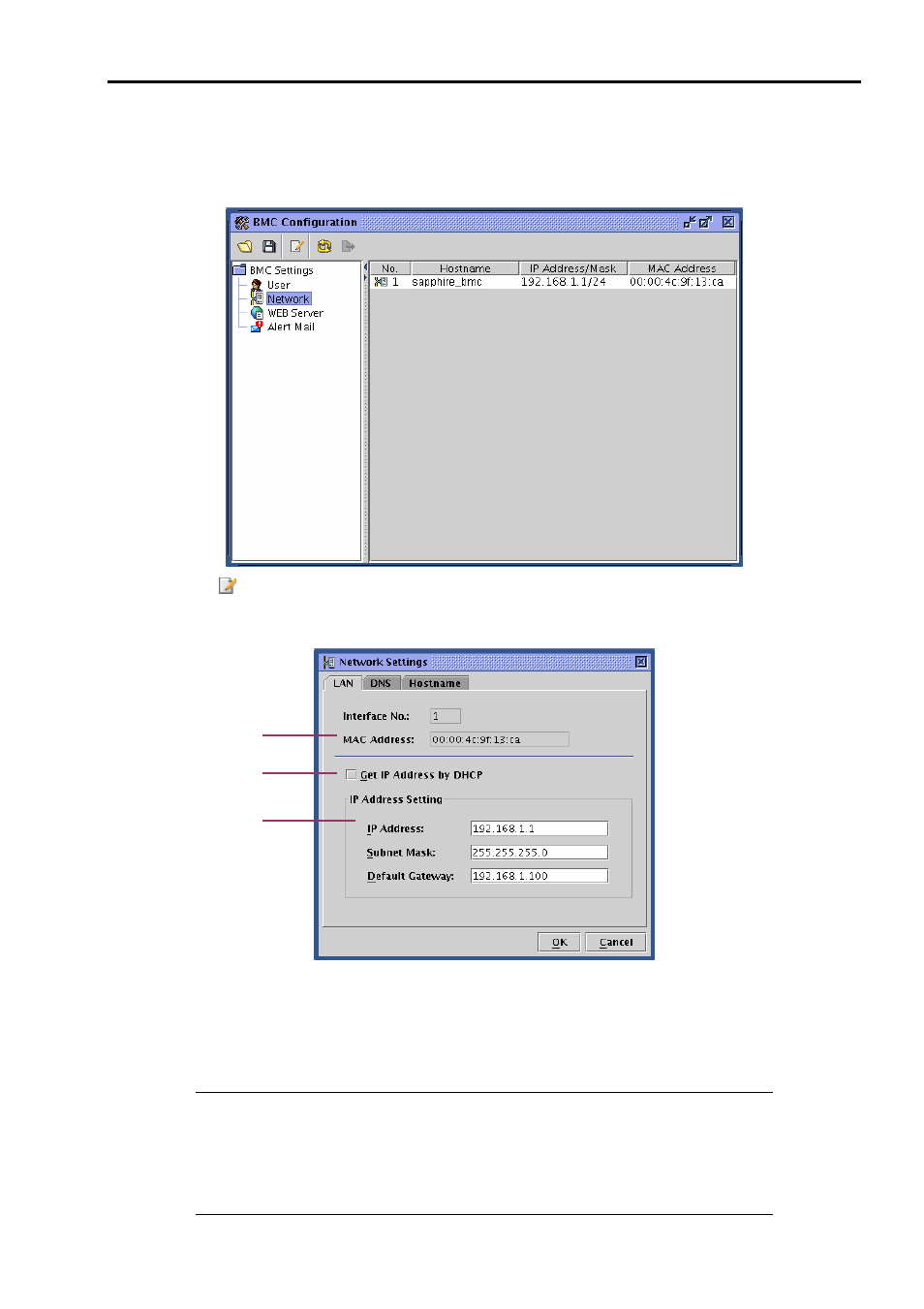 Network configuration | NEC 140He User Manual | Page 135 / 360