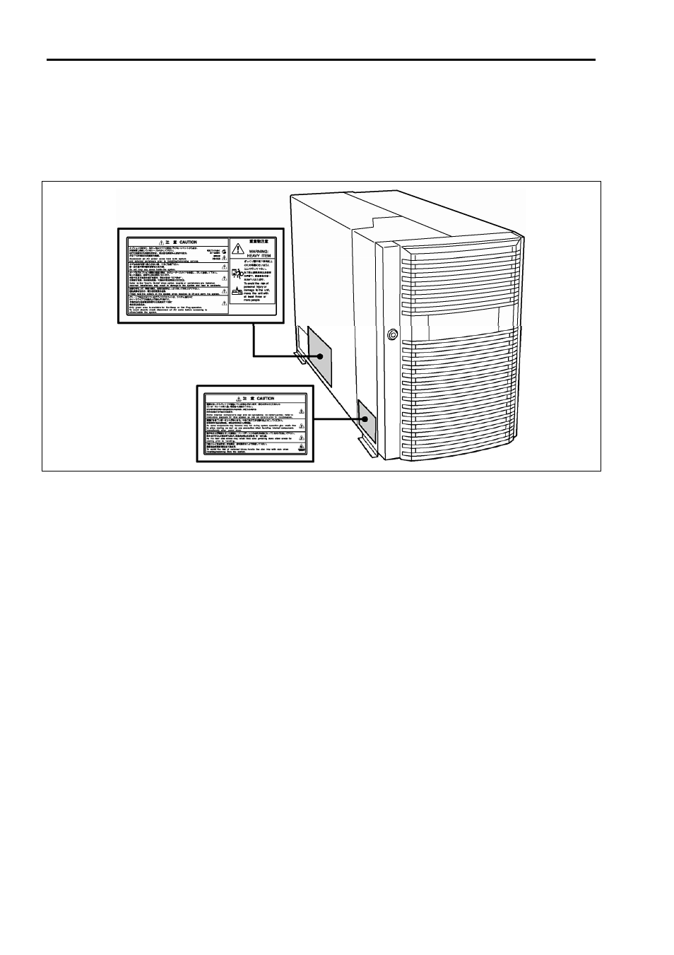 Warning labels | NEC 140He User Manual | Page 18 / 360