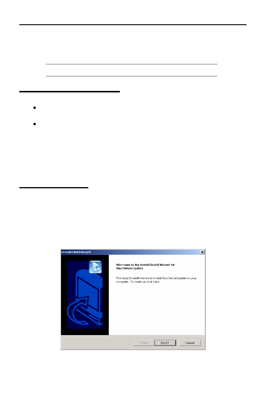 Bmc online update, Hardware requirement, Installation | Windows server 2003 / windows 2000 | NEC 140He User Manual | Page 190 / 360