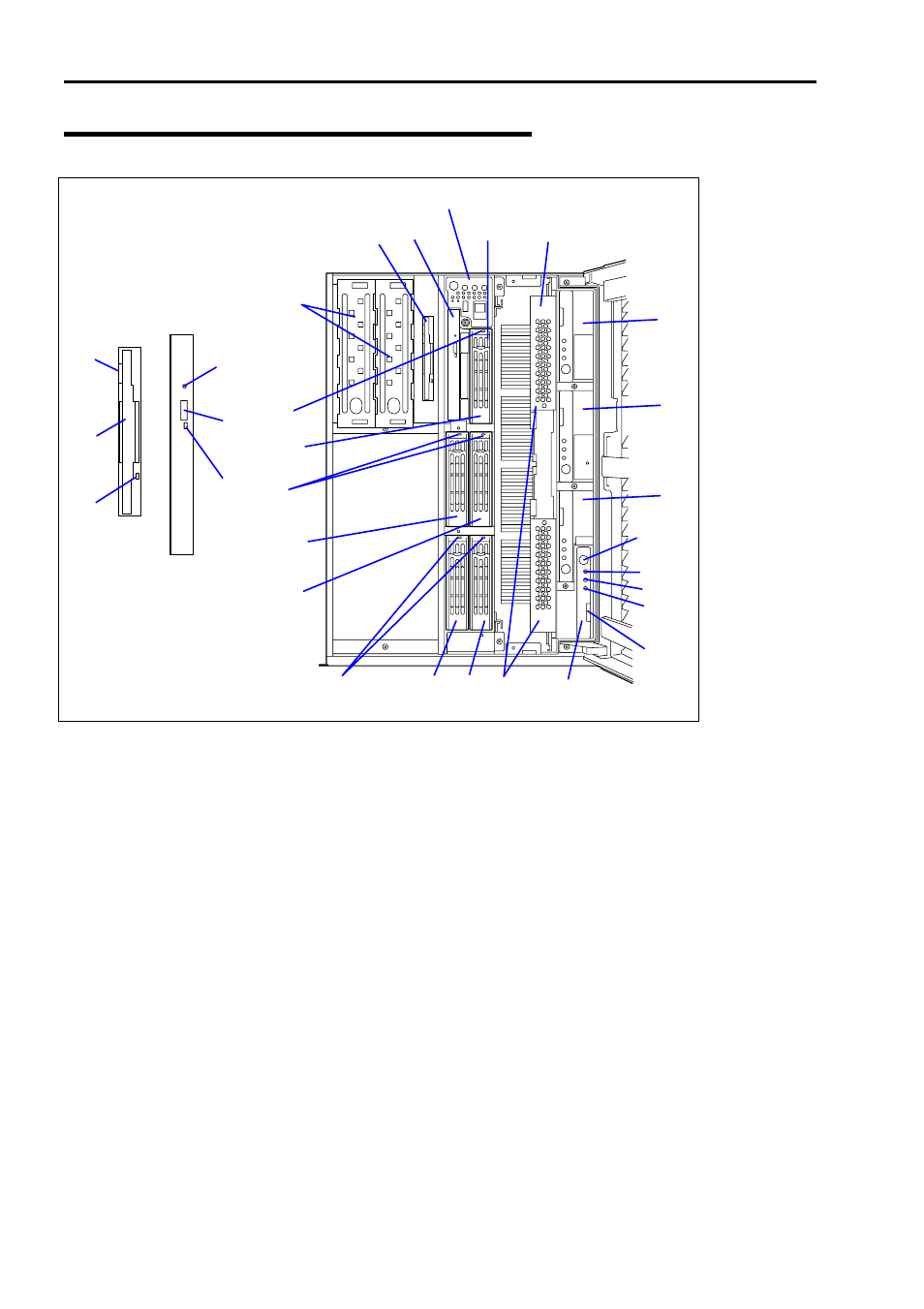 Front view (with the front door open) | NEC 140He User Manual | Page 32 / 360