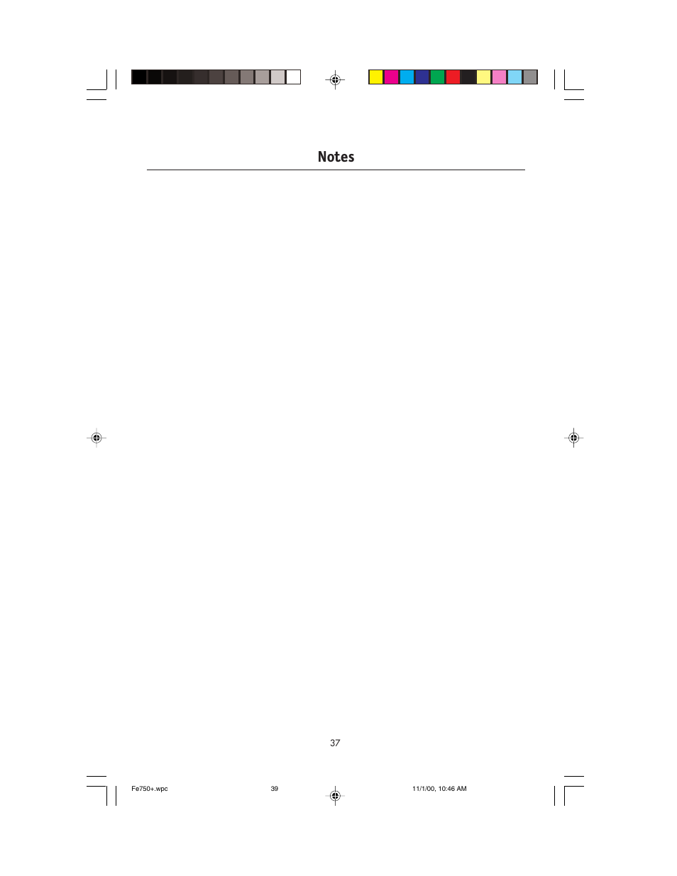 NEC FE750 Plus User Manual | Page 39 / 60