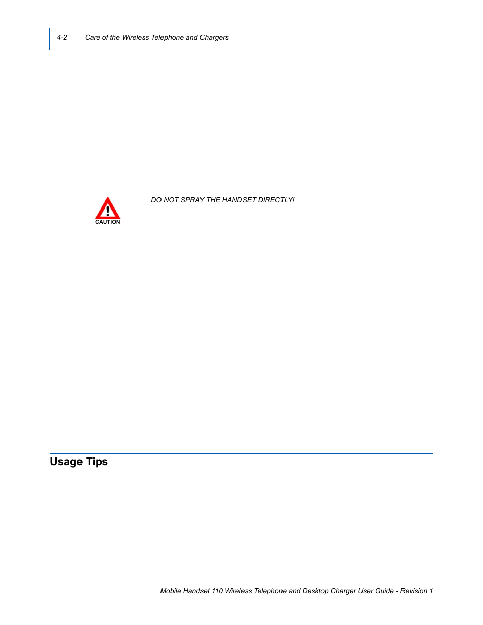 Usage tips, Usage tips -2 | NEC 110 User Manual | Page 40 / 44