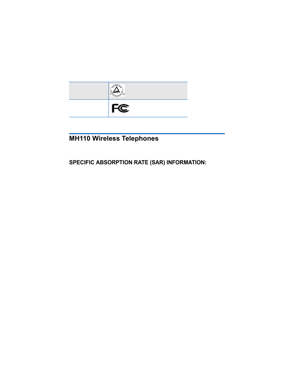 Mh110 wireless telephones | NEC 110 User Manual | Page 9 / 44