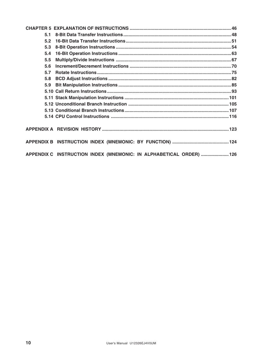 NEC 78K/0 Series User Manual | Page 10 / 129