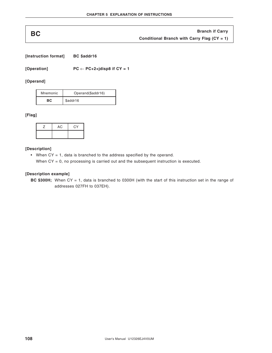 NEC 78K/0 Series User Manual | Page 108 / 129