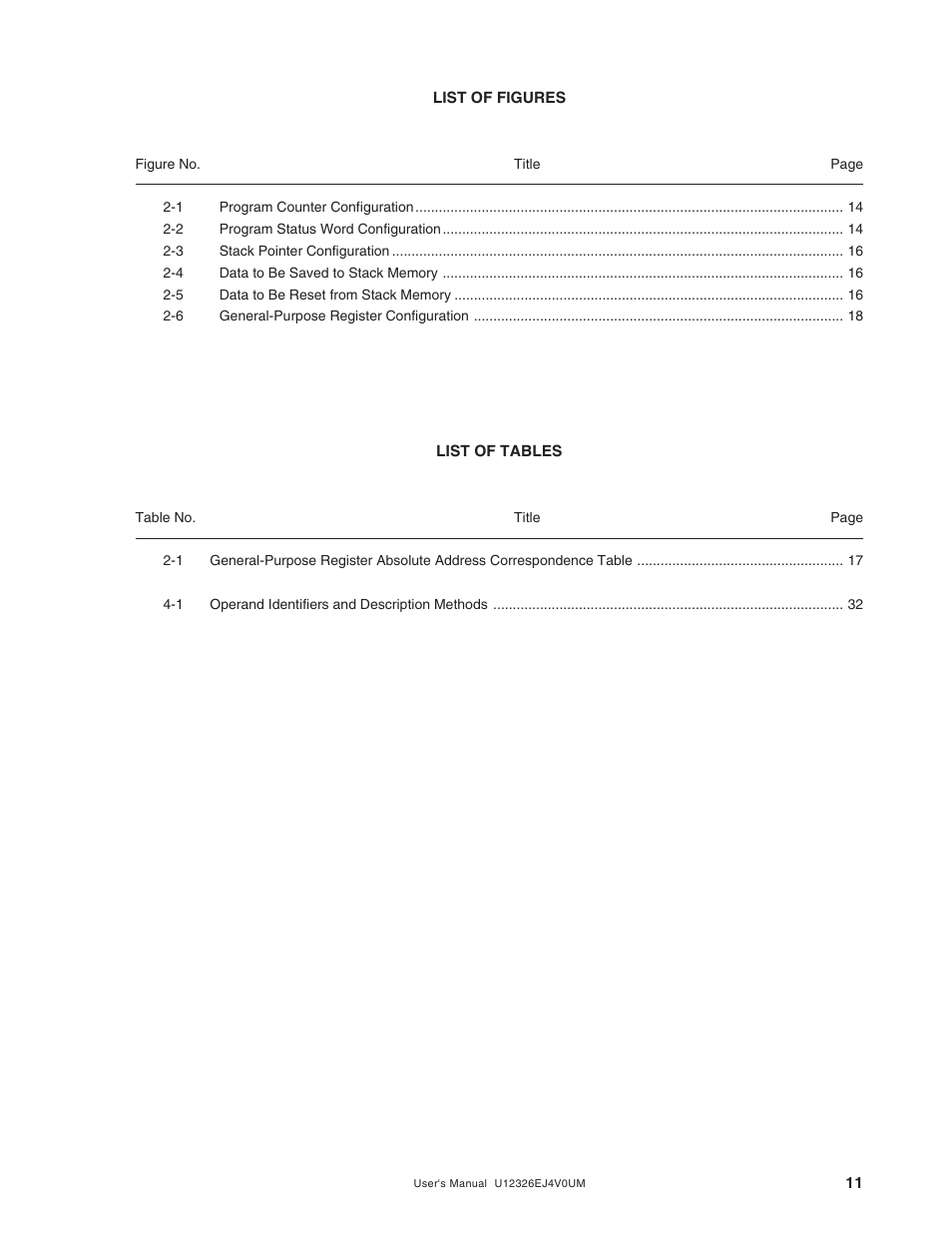 NEC 78K/0 Series User Manual | Page 11 / 129