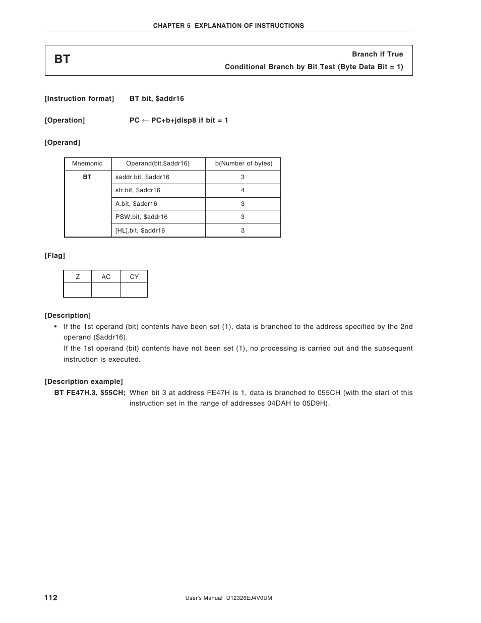 NEC 78K/0 Series User Manual | Page 112 / 129