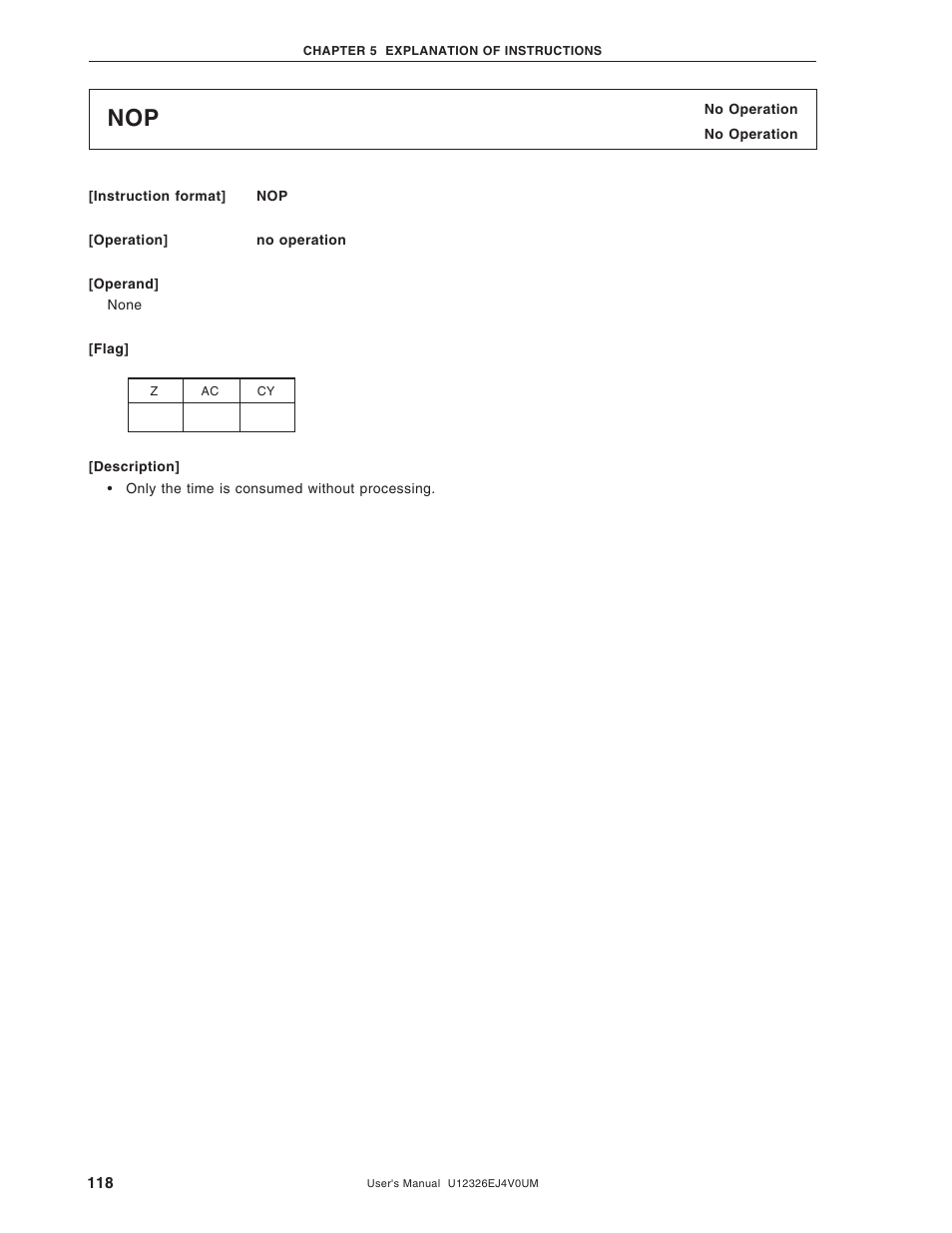 NEC 78K/0 Series User Manual | Page 118 / 129