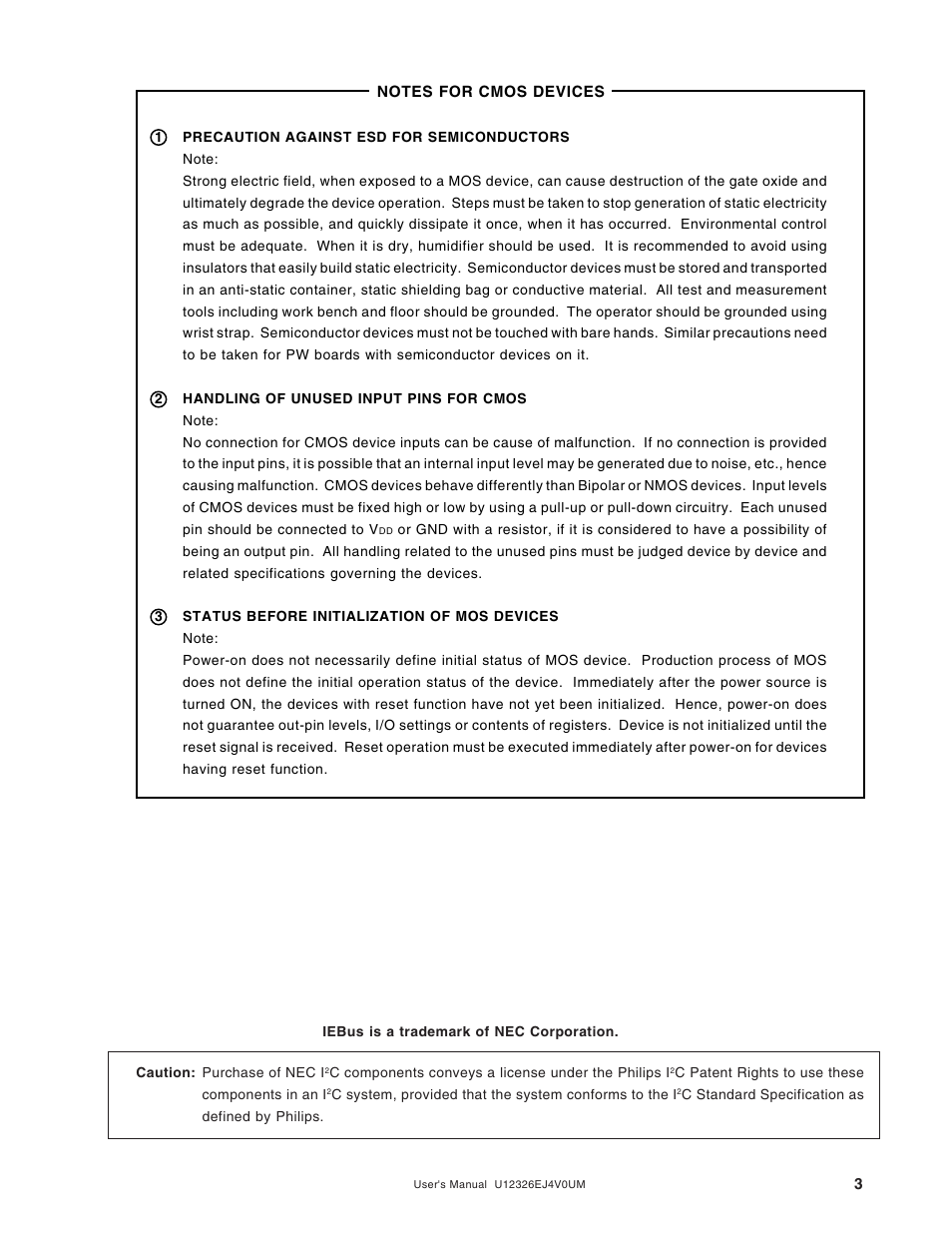 NEC 78K/0 Series User Manual | Page 3 / 129
