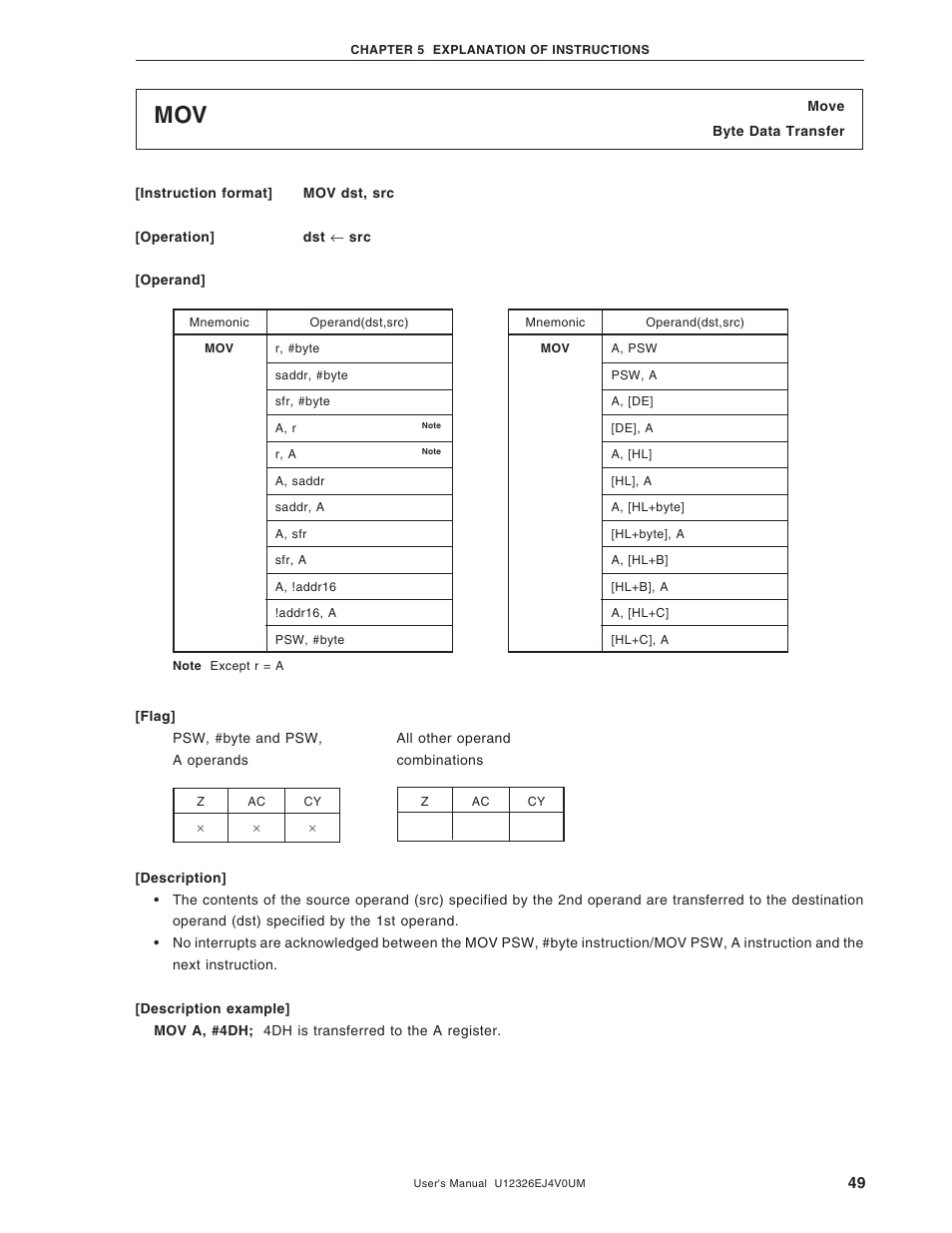 NEC 78K/0 Series User Manual | Page 49 / 129