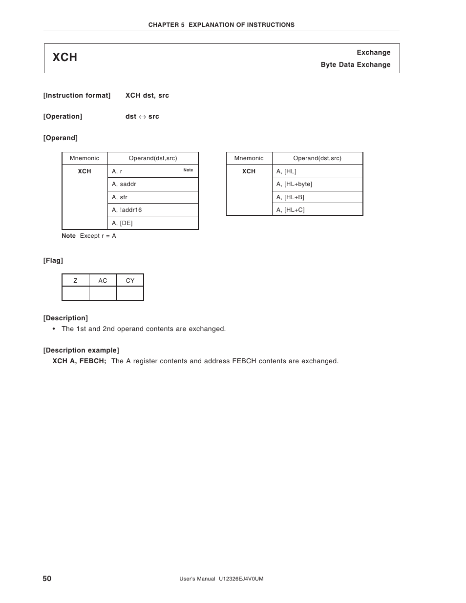 NEC 78K/0 Series User Manual | Page 50 / 129