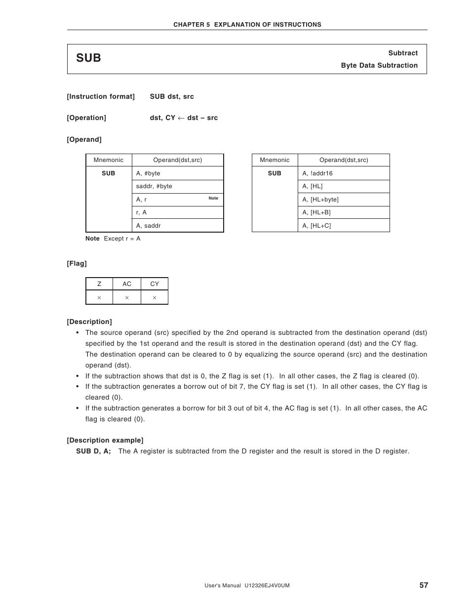 NEC 78K/0 Series User Manual | Page 57 / 129