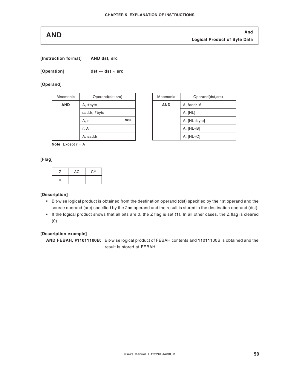 NEC 78K/0 Series User Manual | Page 59 / 129