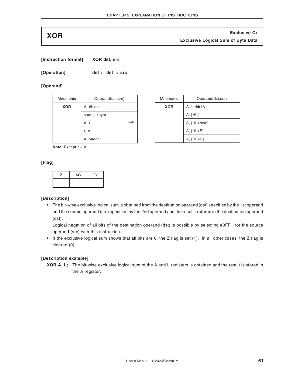 NEC 78K/0 Series User Manual | Page 61 / 129