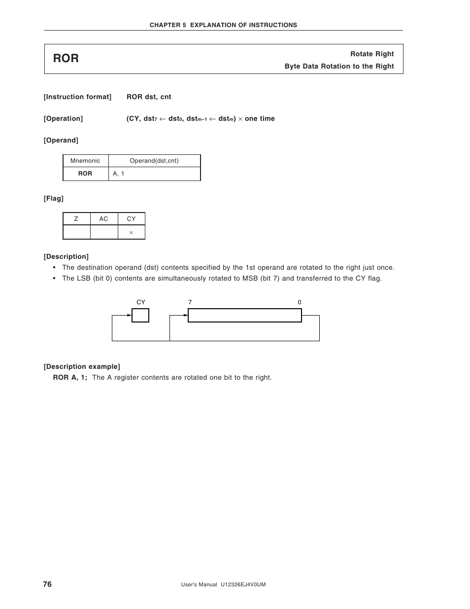 NEC 78K/0 Series User Manual | Page 76 / 129