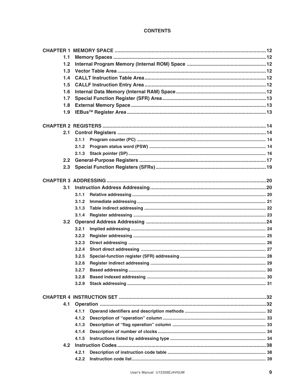 NEC 78K/0 Series User Manual | Page 9 / 129