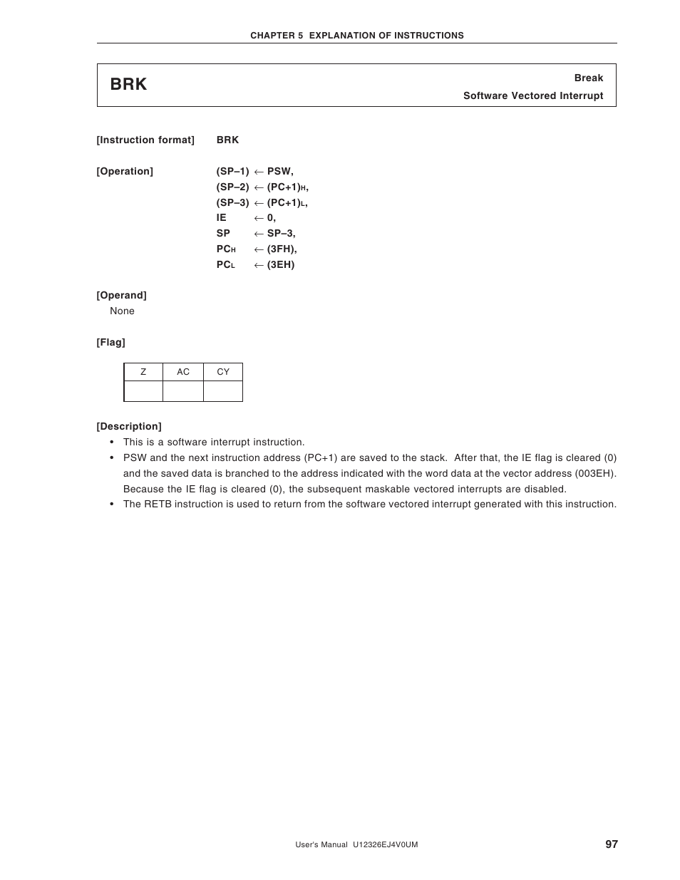 NEC 78K/0 Series User Manual | Page 97 / 129