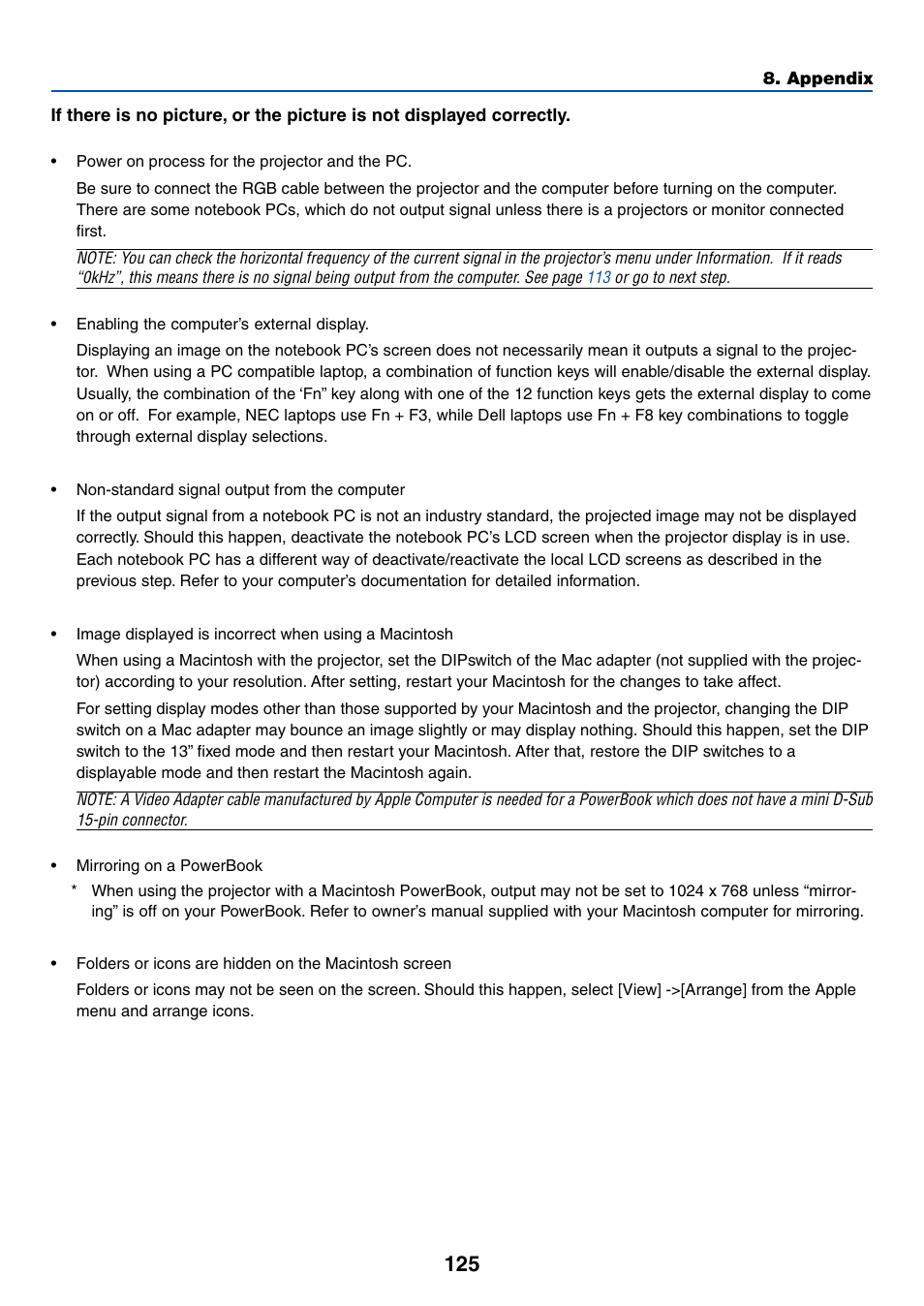 NEC LT245 User Manual | Page 132 / 145