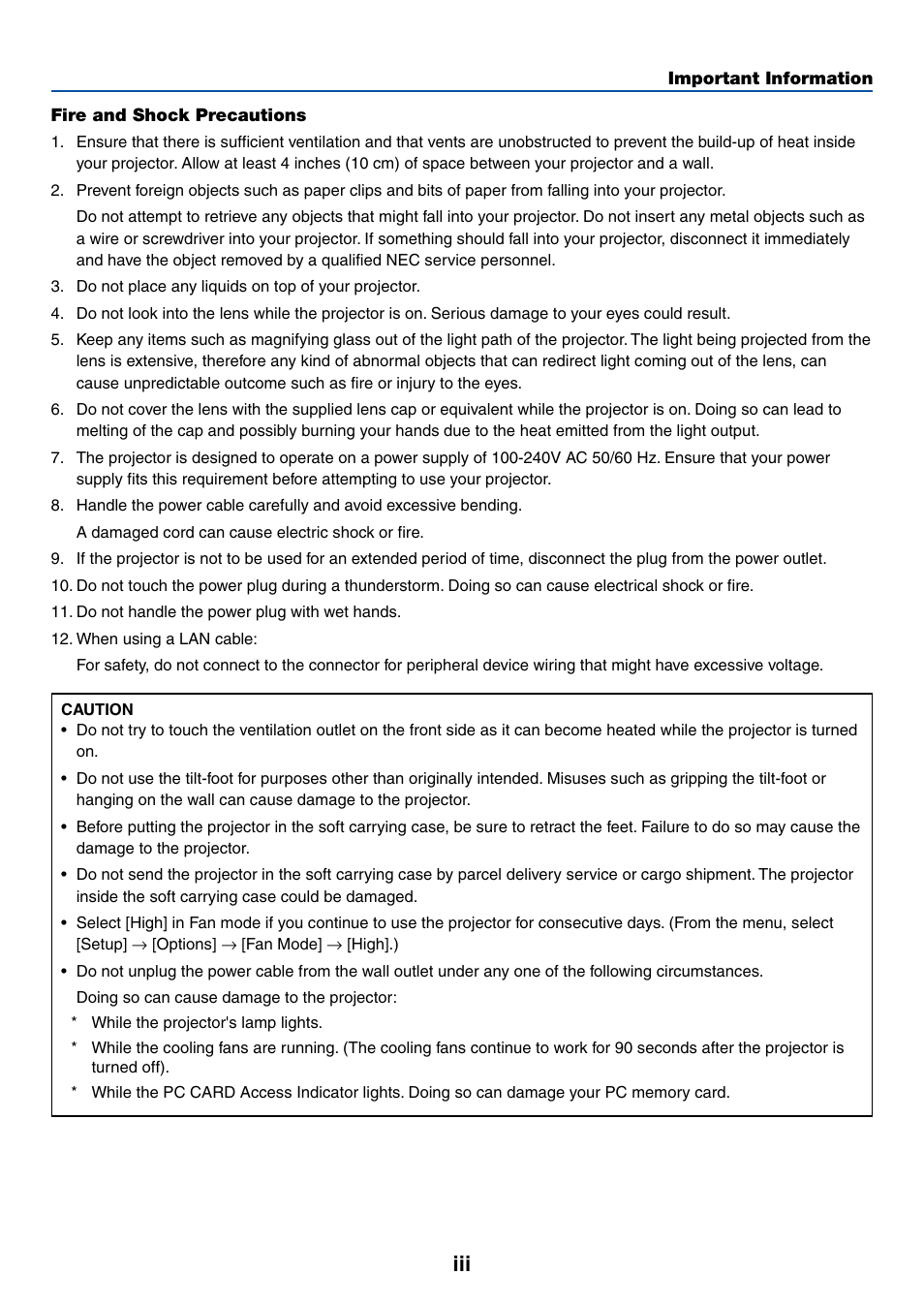 NEC LT245 User Manual | Page 4 / 145