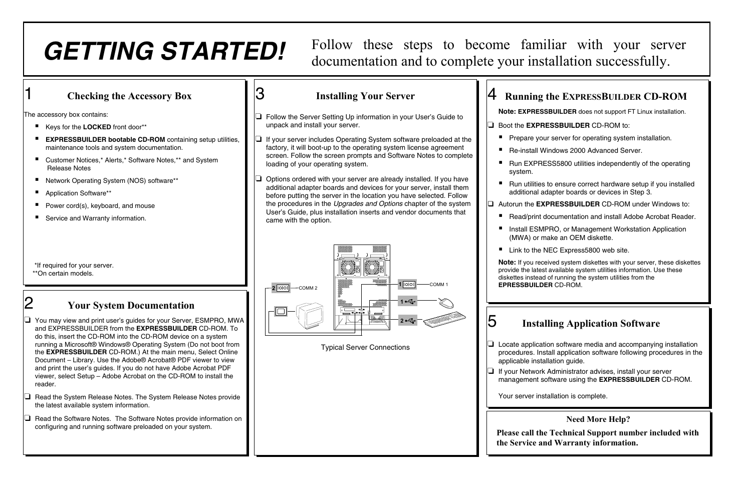 NEC Esmpro EXP350ER User Manual | 2 pages
