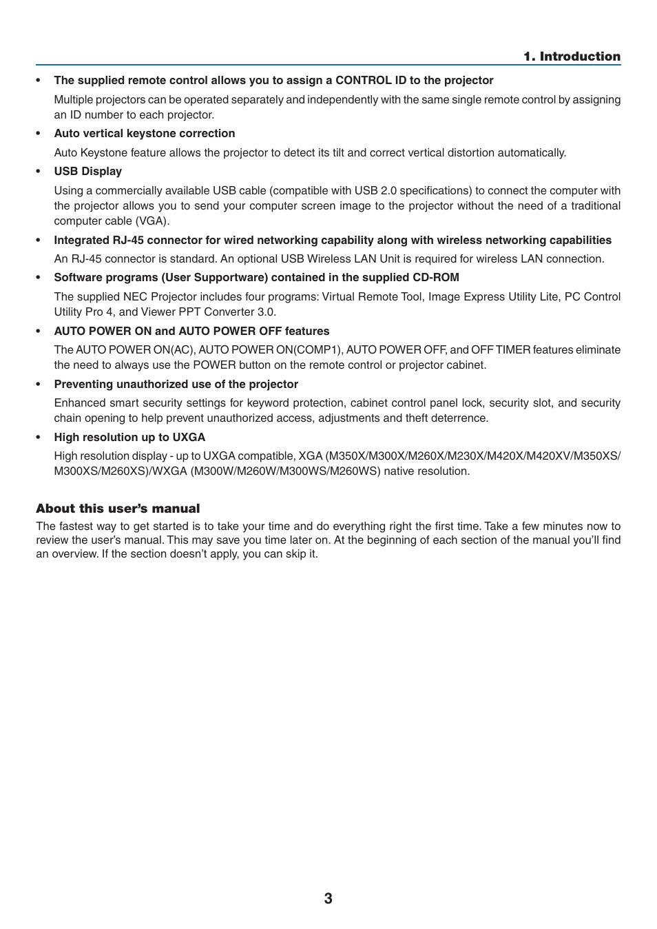 About this user’s manual | NEC M350X User Manual | Page 13 / 155