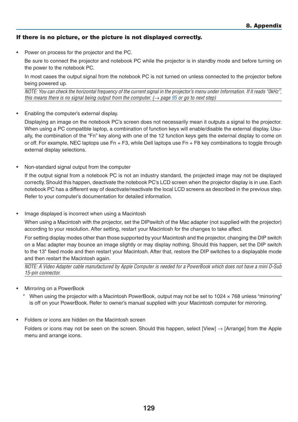 NEC M350X User Manual | Page 139 / 155