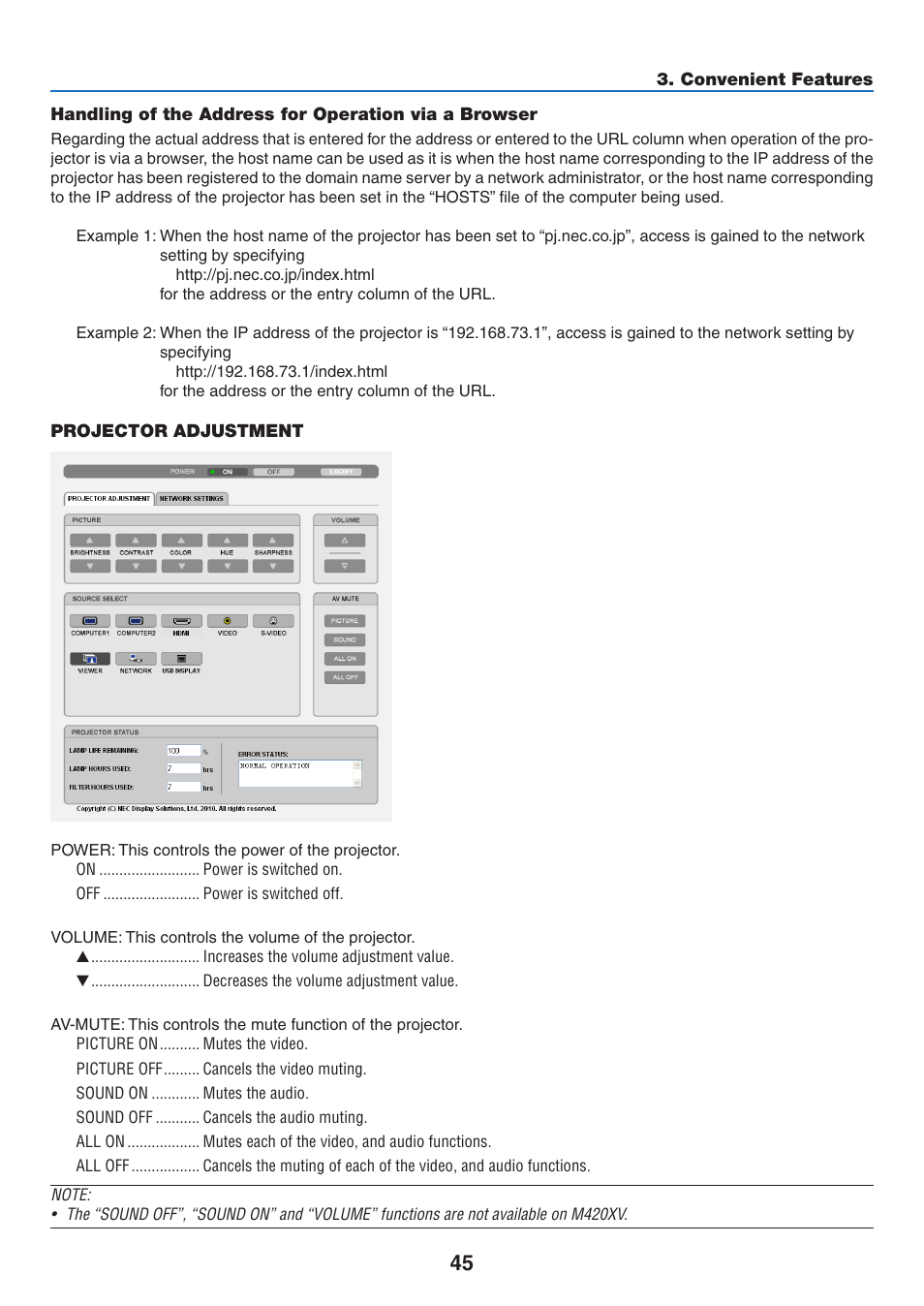 NEC M350X User Manual | Page 55 / 155