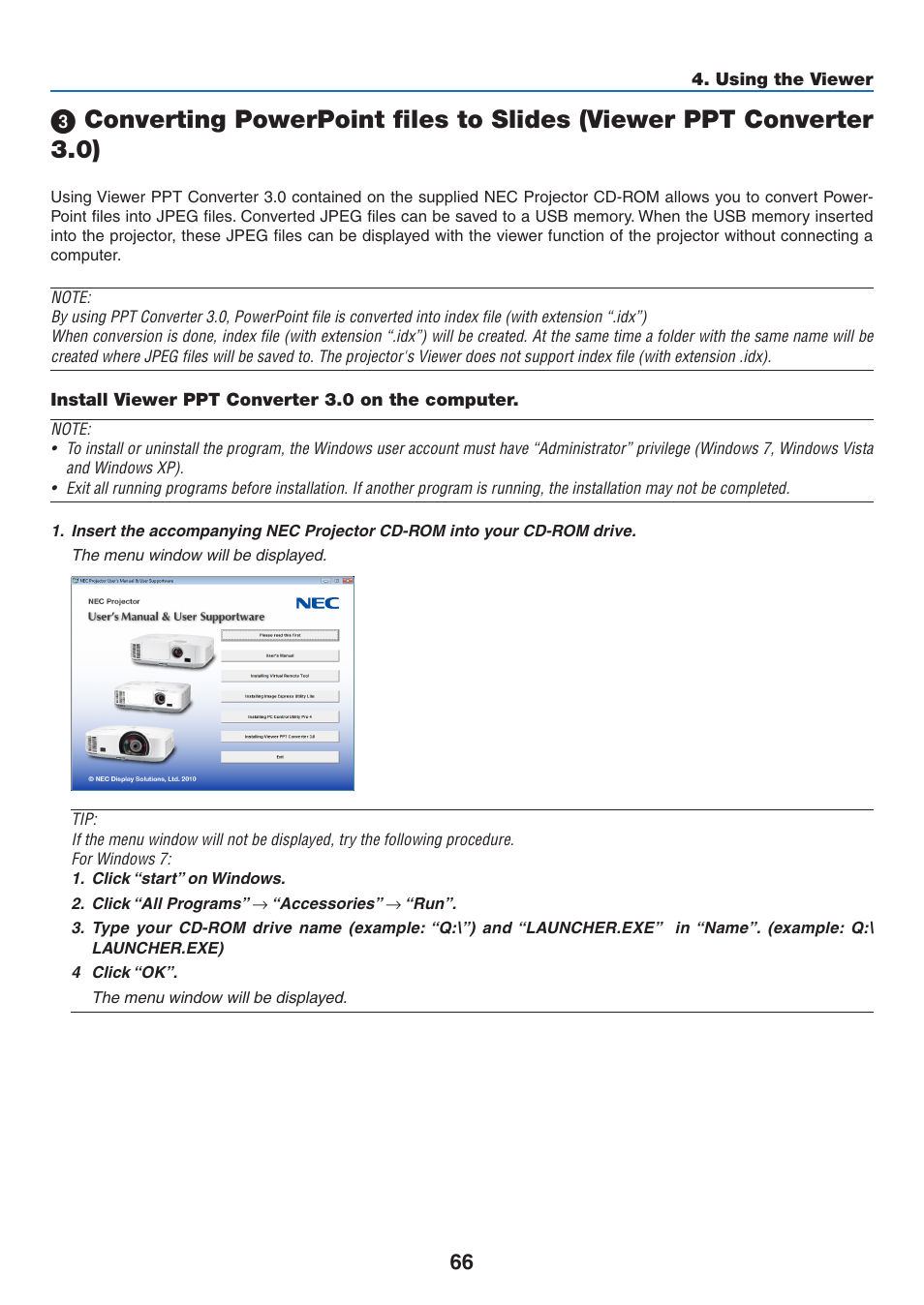 NEC M350X User Manual | Page 76 / 155