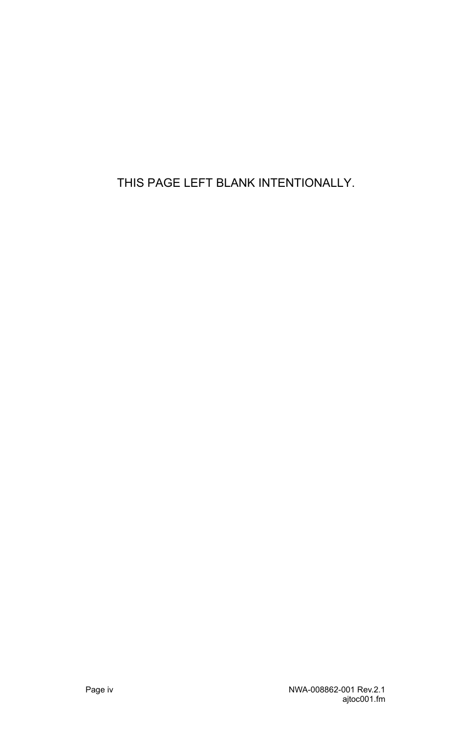 This page left blank intentionally | NEC MATWORX NWA-008862-001 User Manual | Page 6 / 66