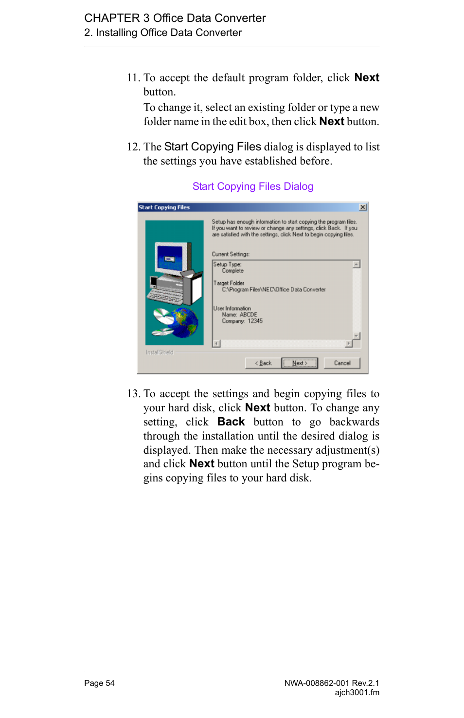 NEC MATWORX NWA-008862-001 User Manual | Page 60 / 66