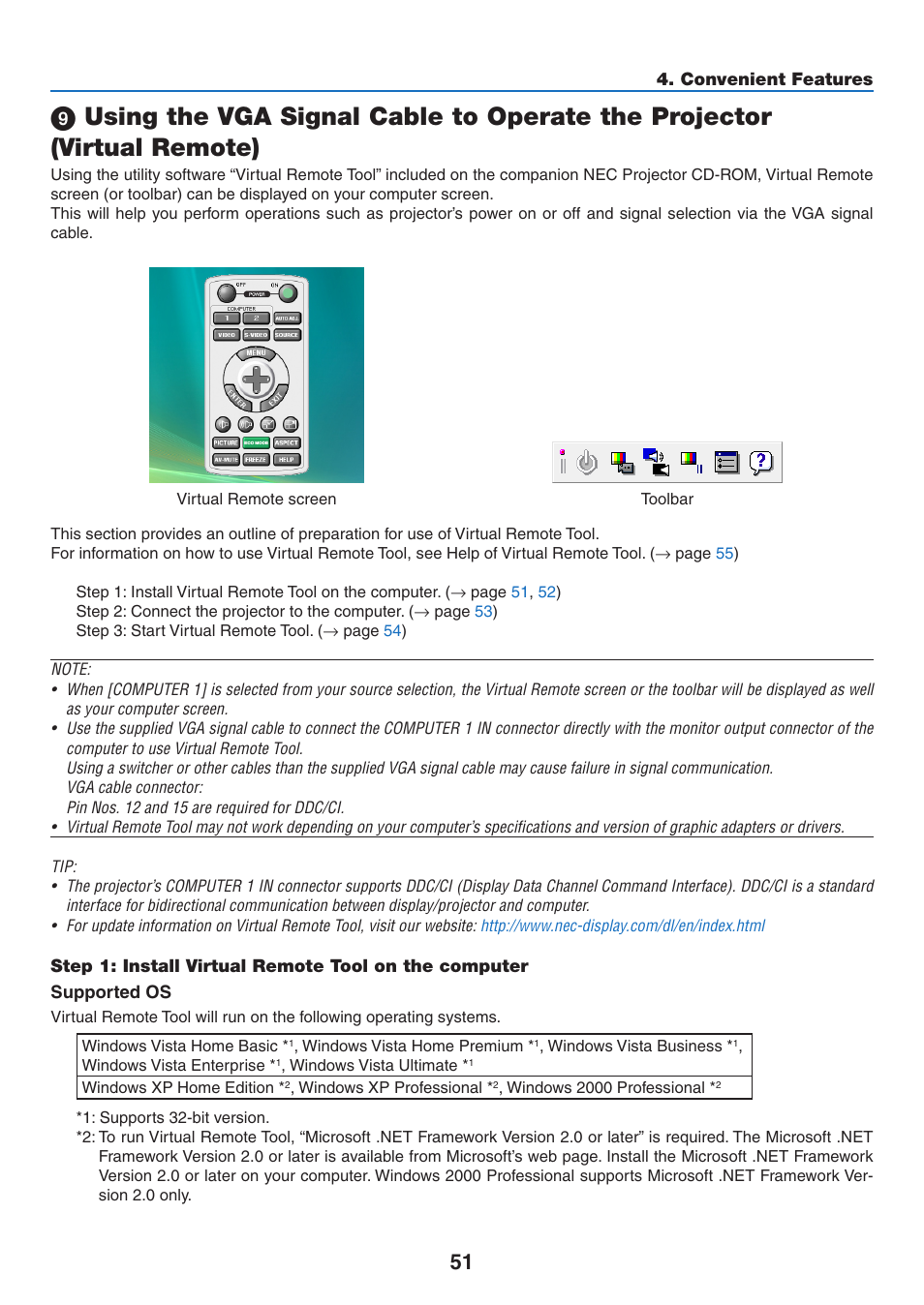 NEC NP410 User Manual | Page 60 / 114