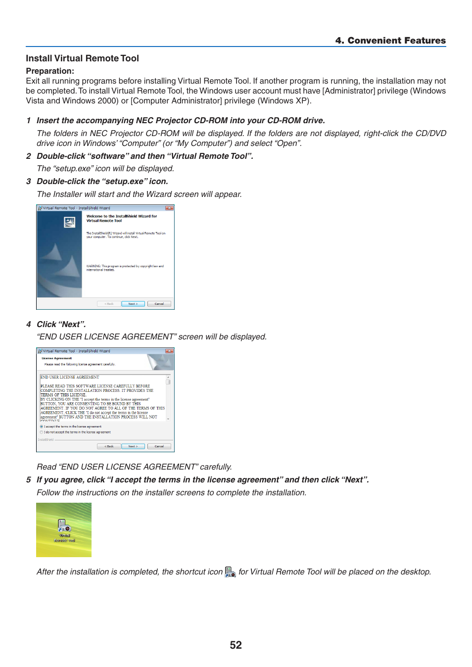 NEC NP410 User Manual | Page 61 / 114