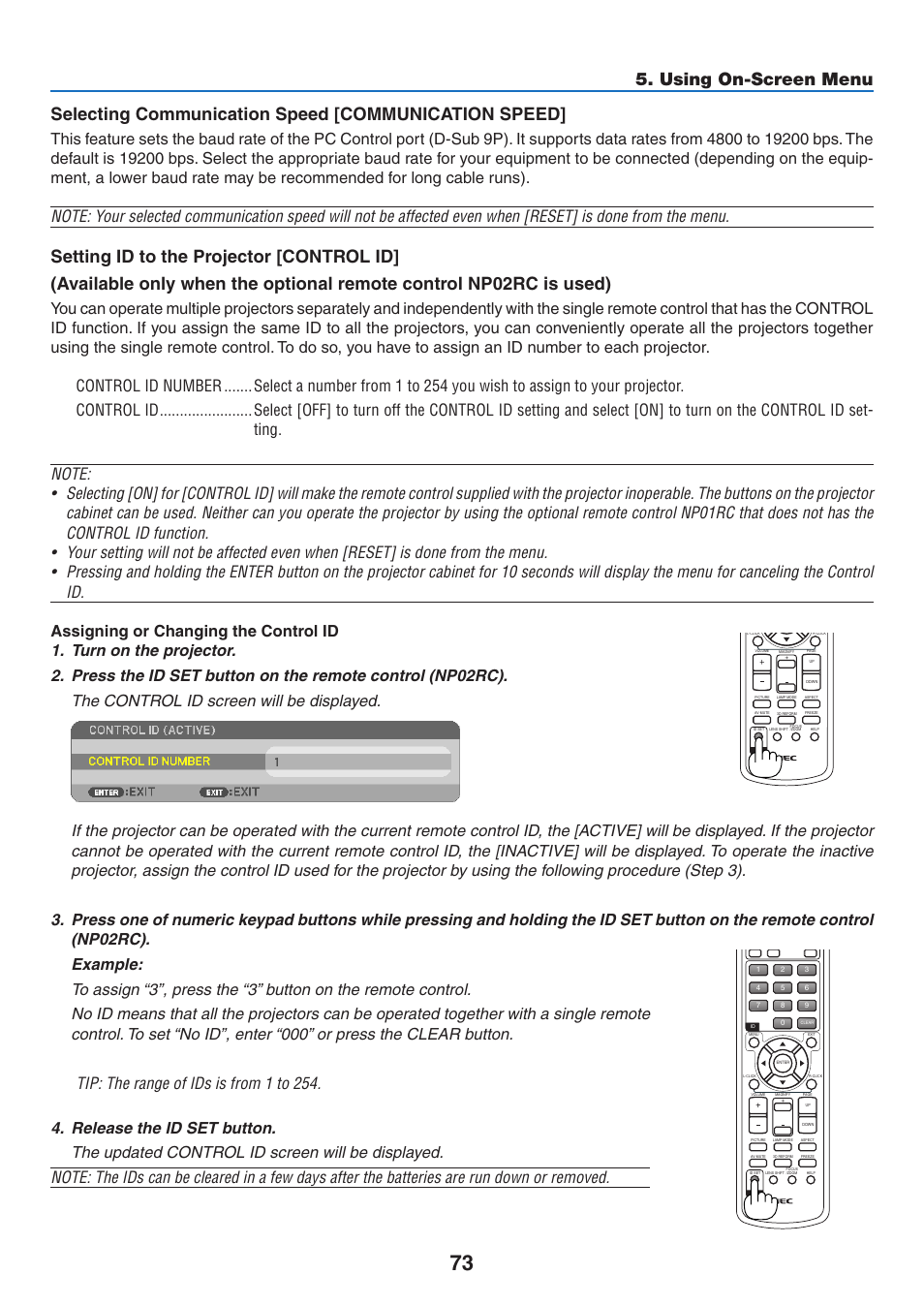 NEC NP410 User Manual | Page 82 / 114