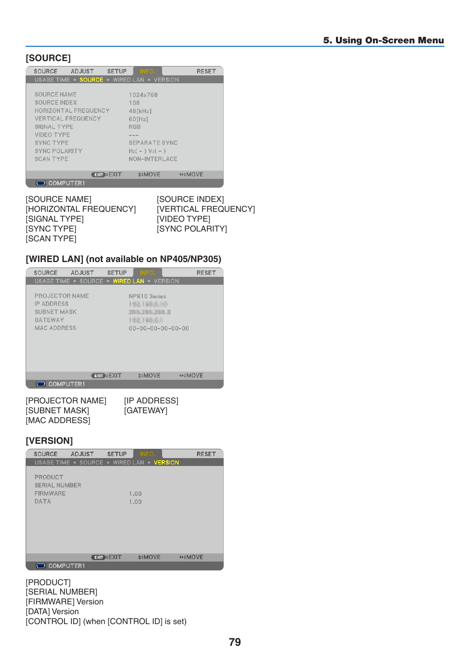 NEC NP410 User Manual | Page 88 / 114